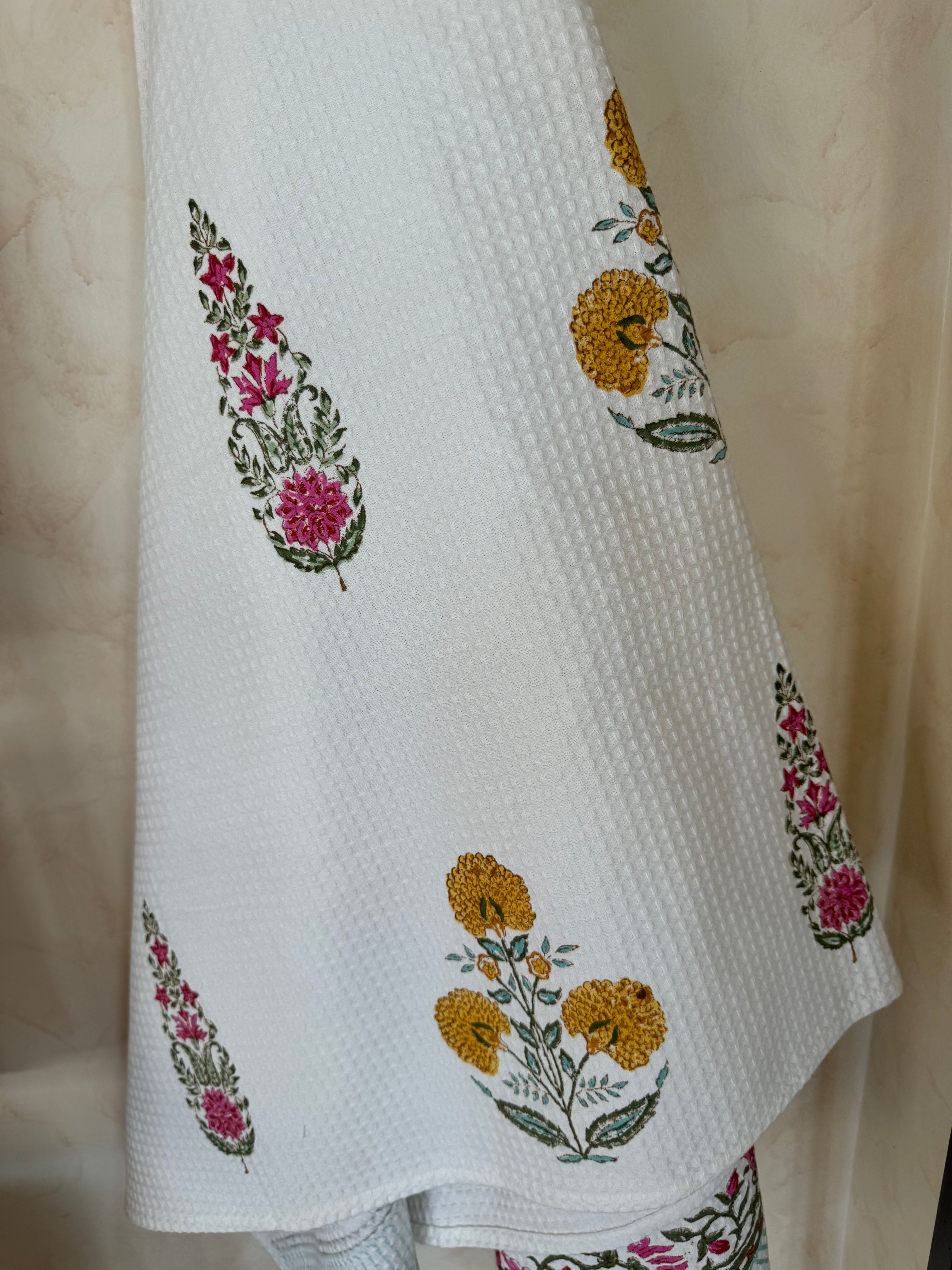 MARIGOLD HANDBLOCK PRINTED BODY / HAND TOWEL / NAPKIN