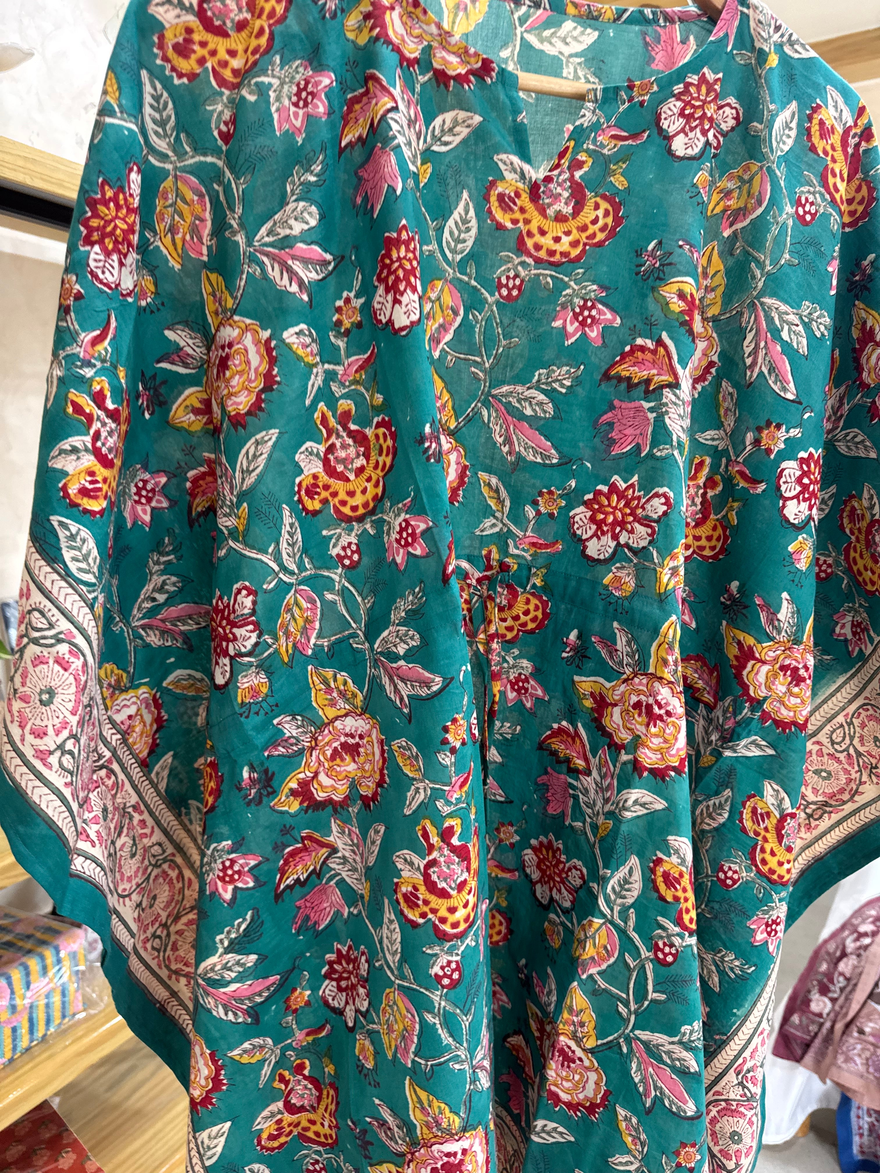 HANDBLOCK PRINTED SHORT KAFTAN