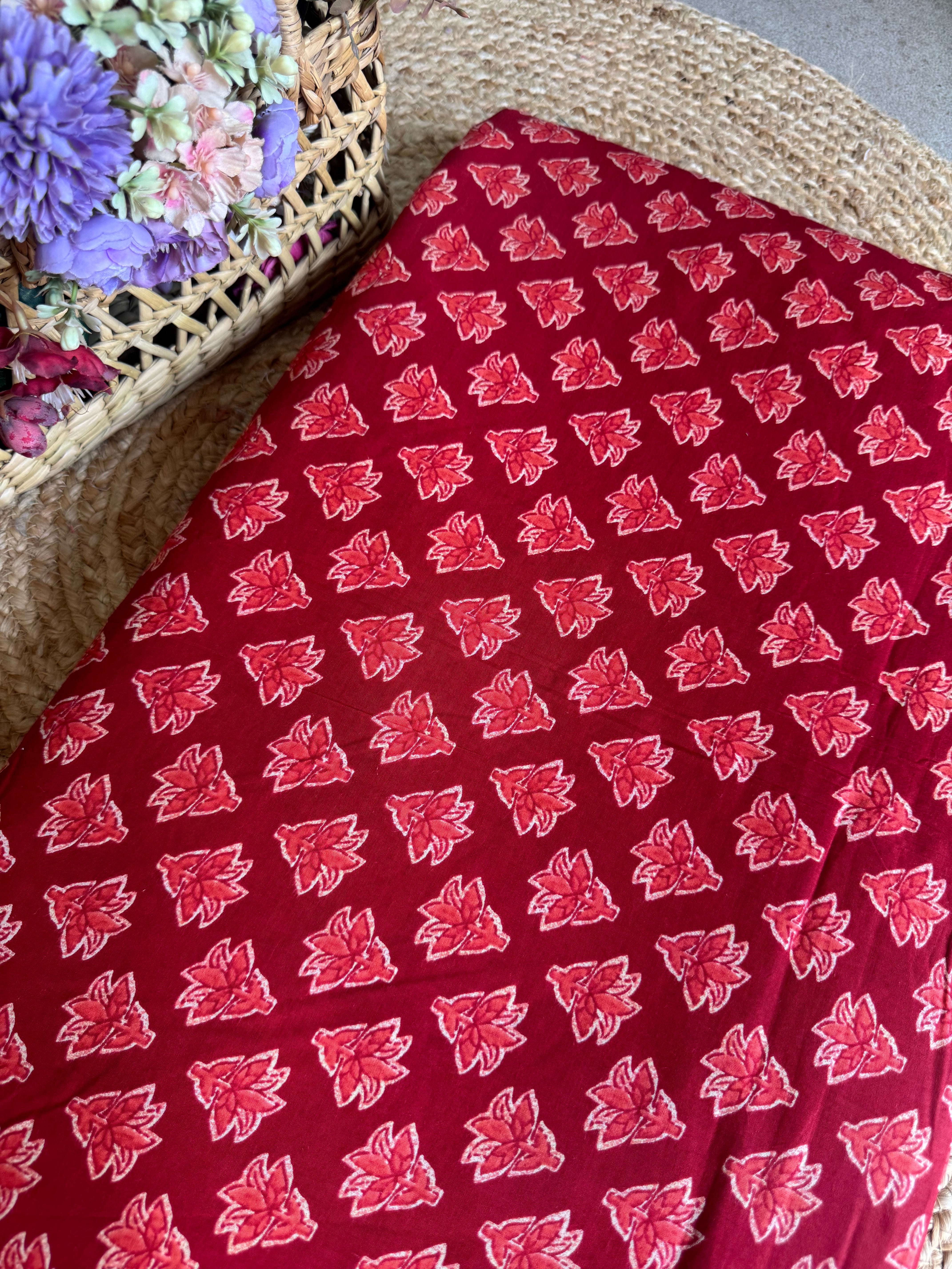 HAND BLOCK PRINTED COTTON FABRIC