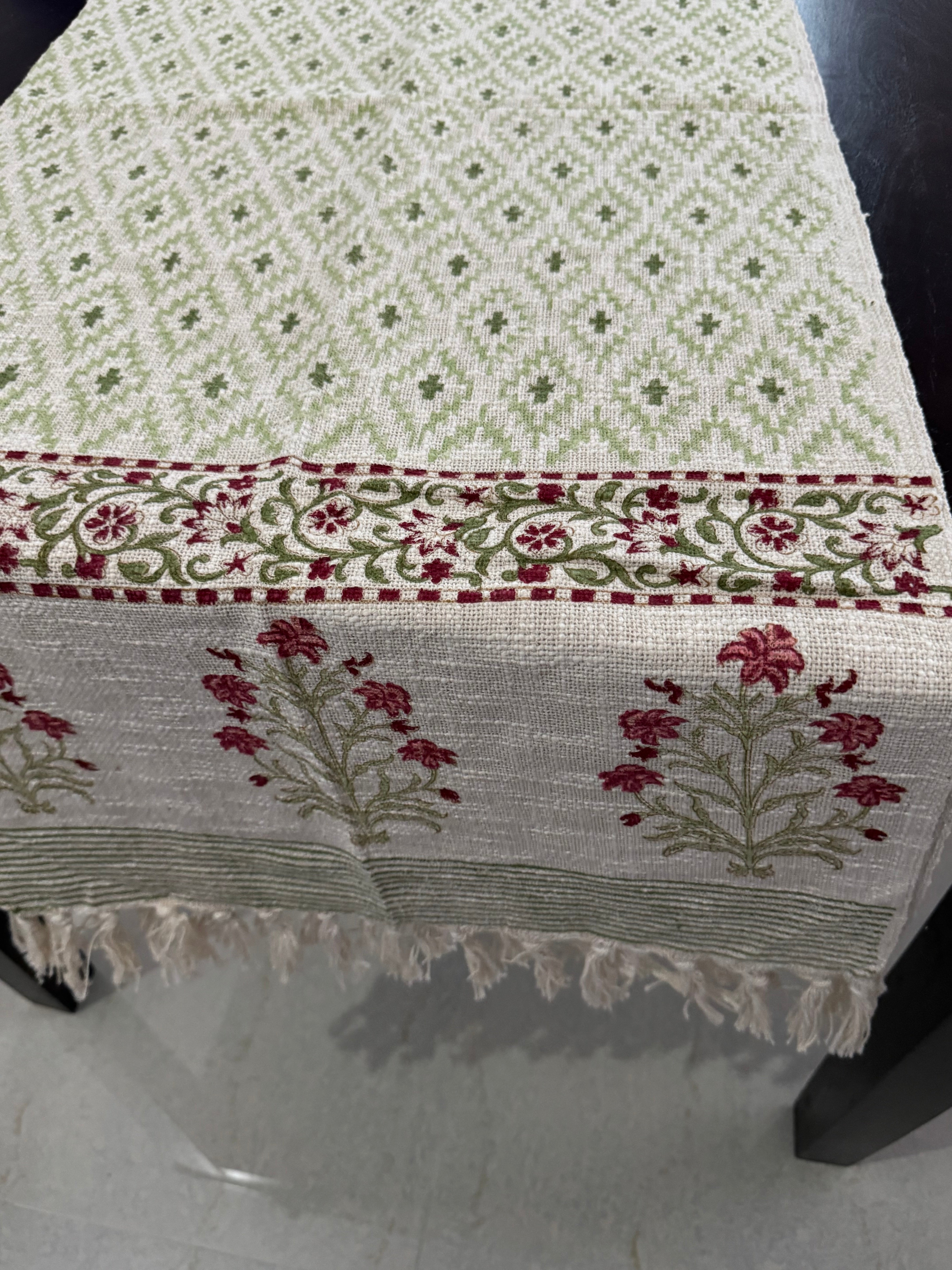 HAND BLOCK PRINTED TABLE RUNNER