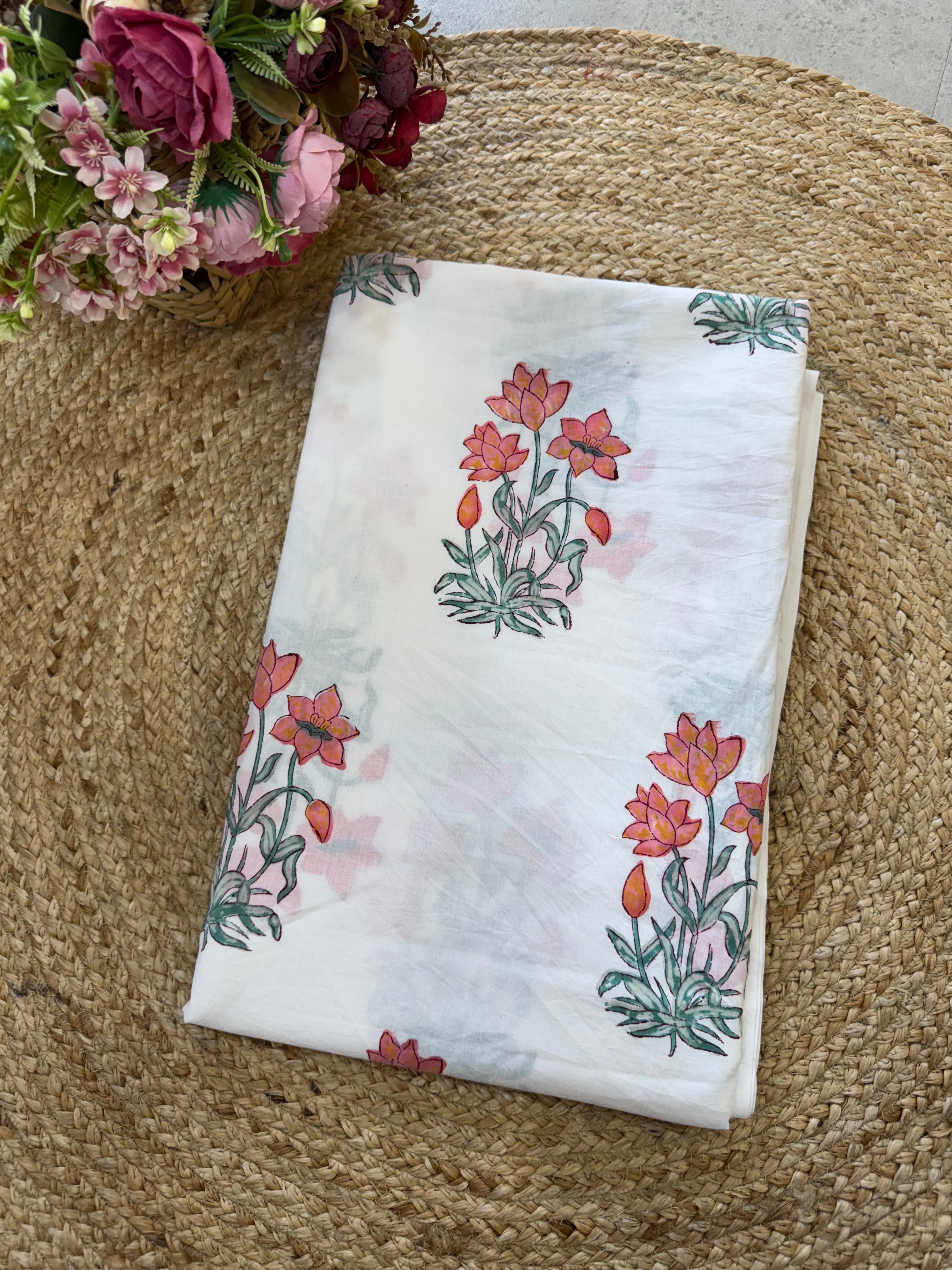 HAND BLOCK PRINTED COTTON FABRIC