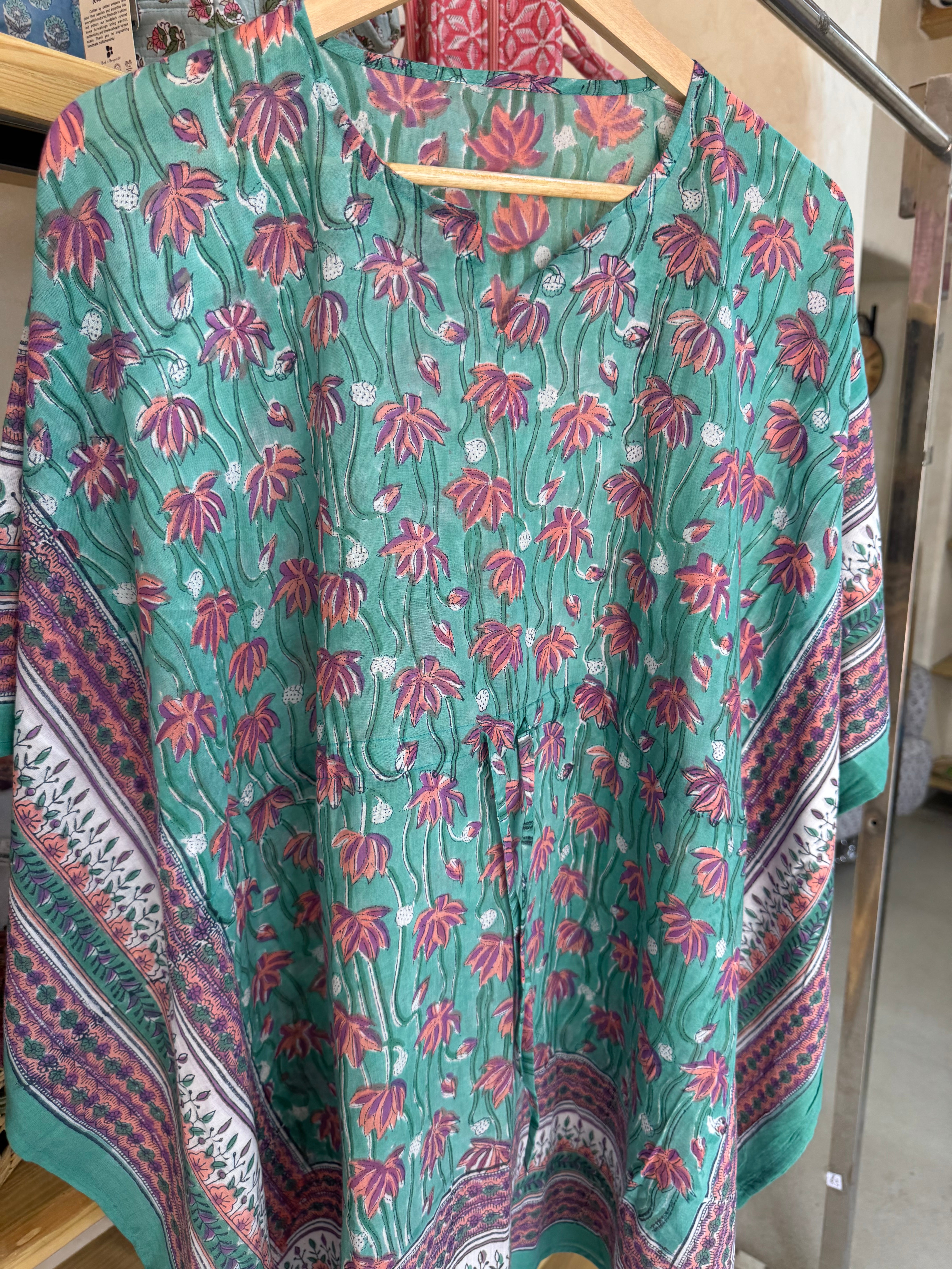 HANDBLOCK PRINTED SHORT KAFTAN