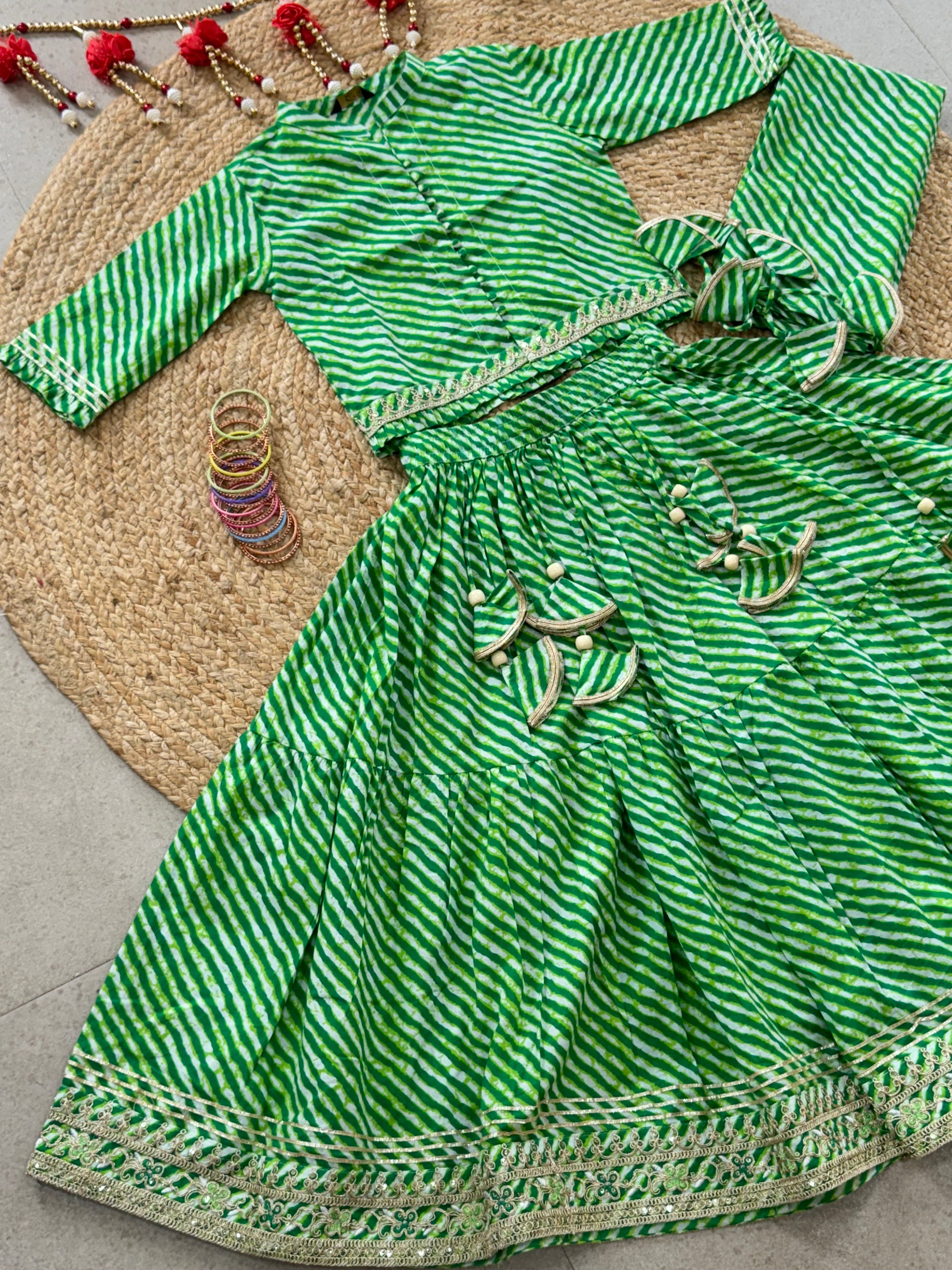 LEHENGA CHOLI DUPATTA SET ( 5 to 11 years)