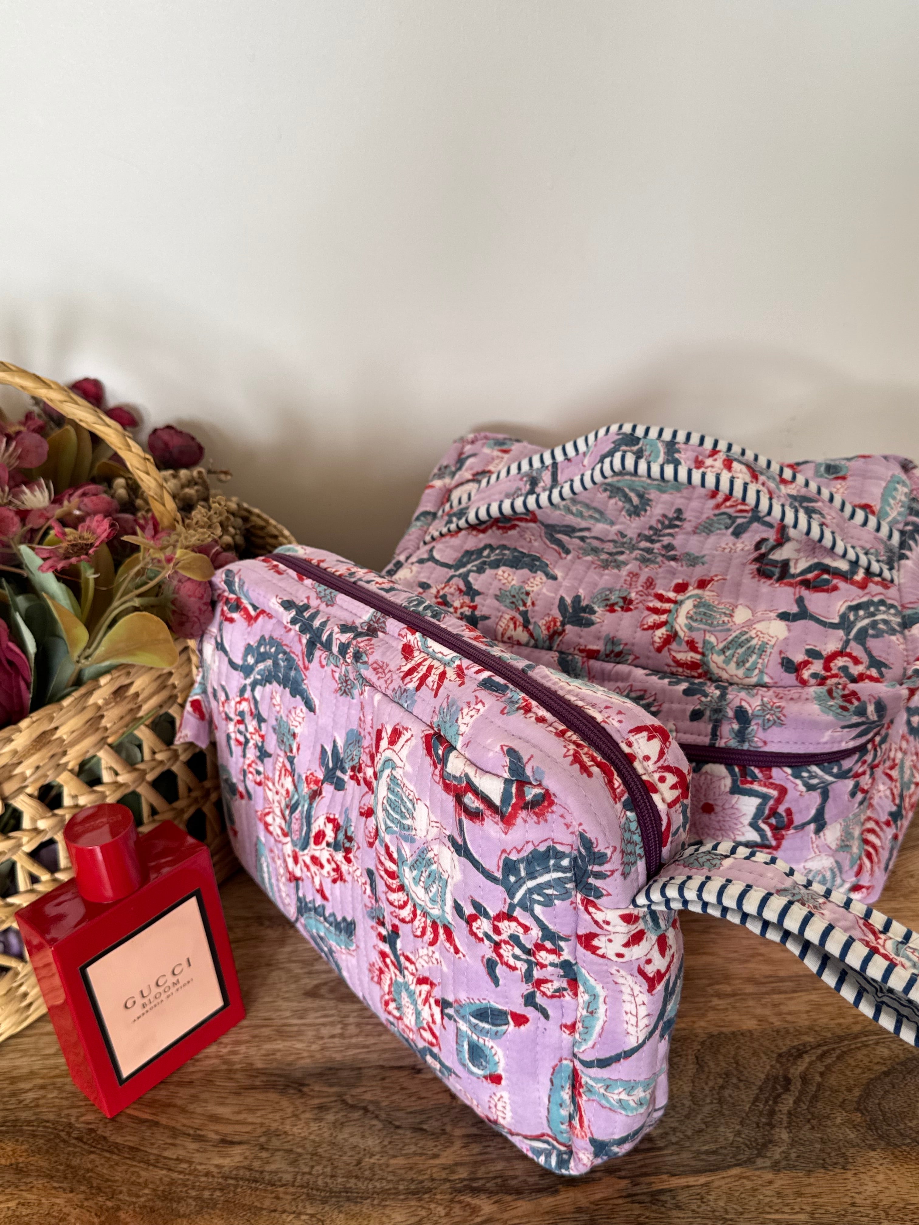 VANITY BAG & TRAVEL POUCH COMBO SET