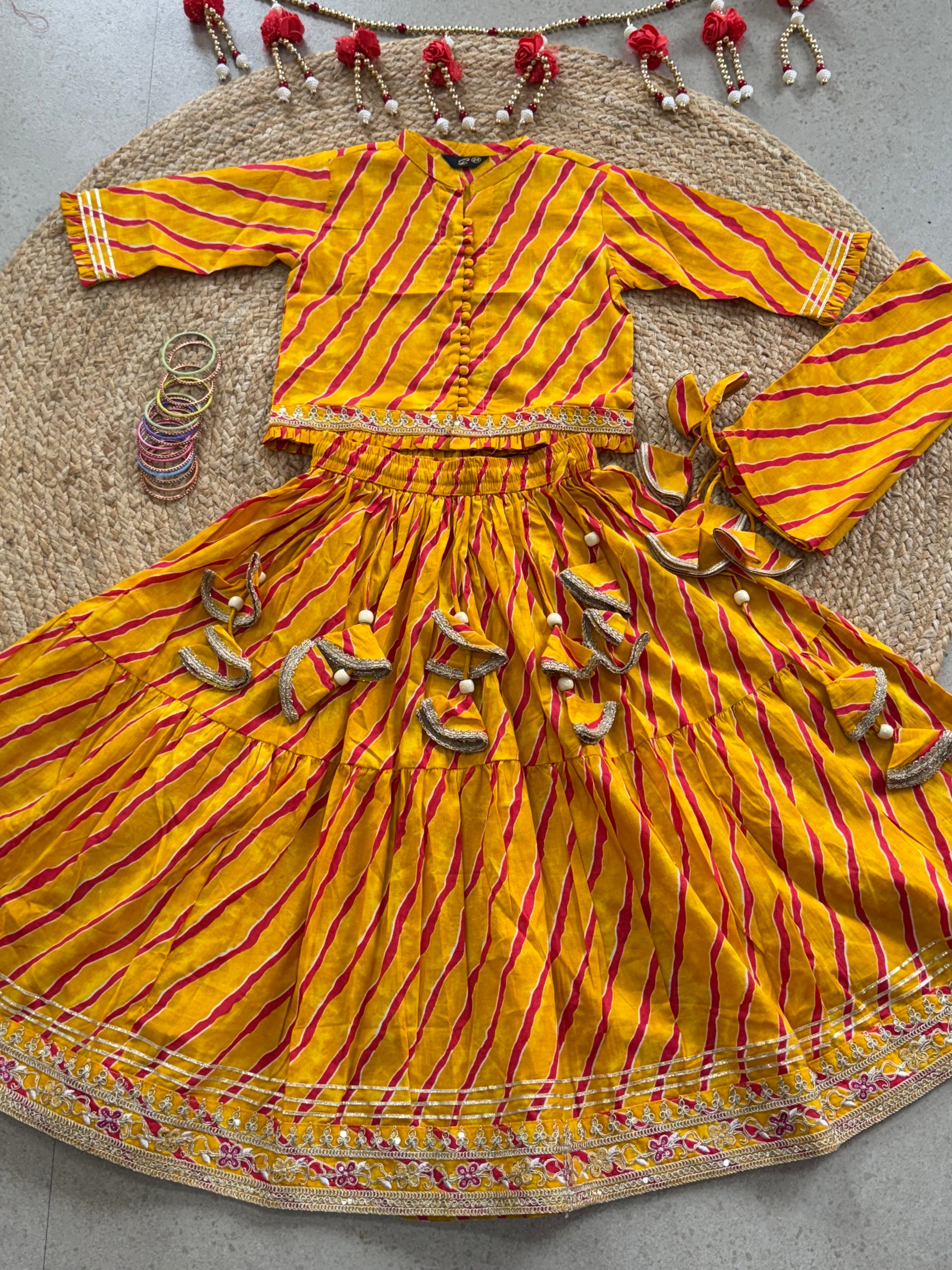 LEHENGA CHOLI DUPATTA SET ( 5 to 11 years)