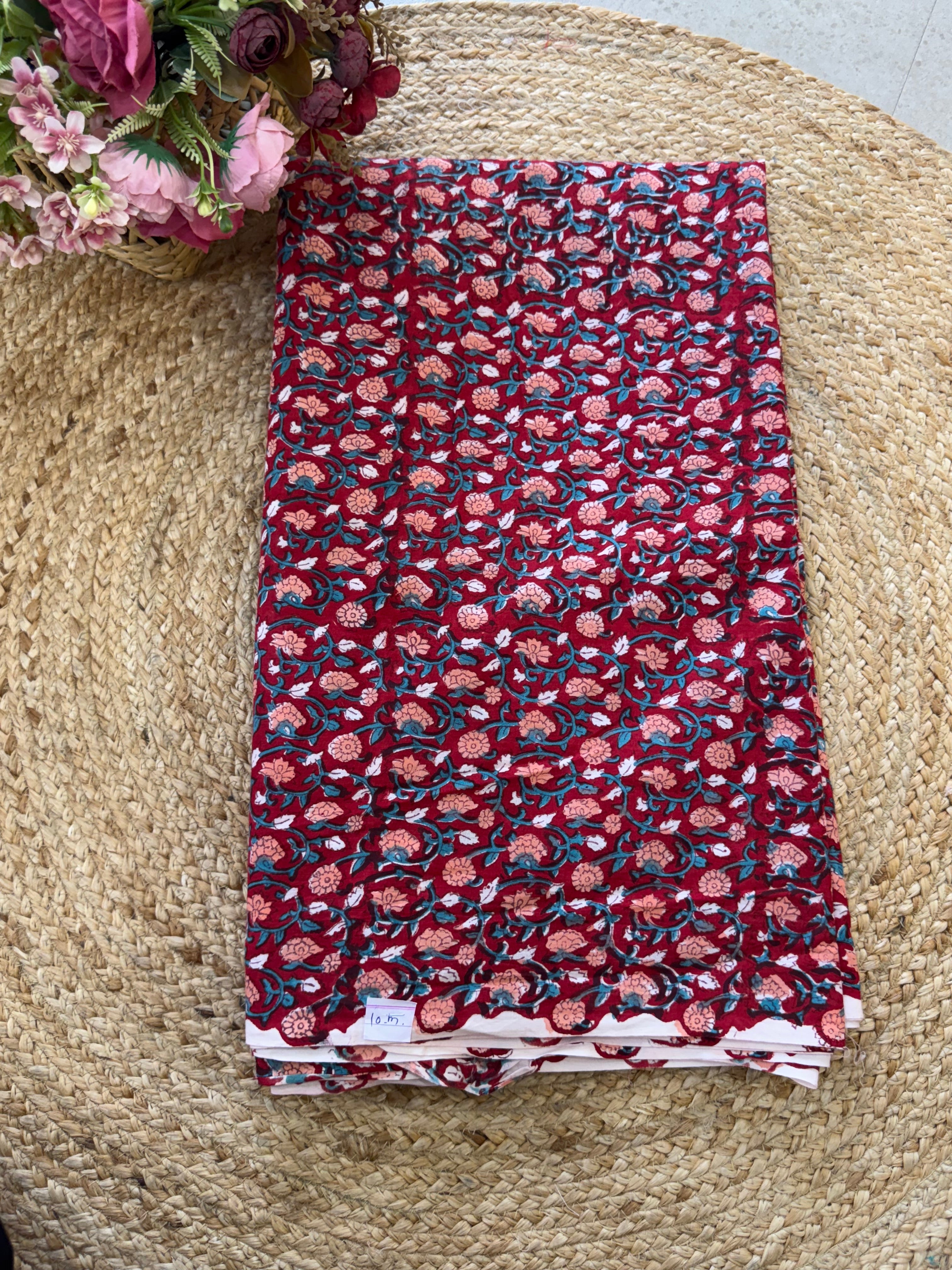 HAND BLOCK PRINTED COTTON FABRIC