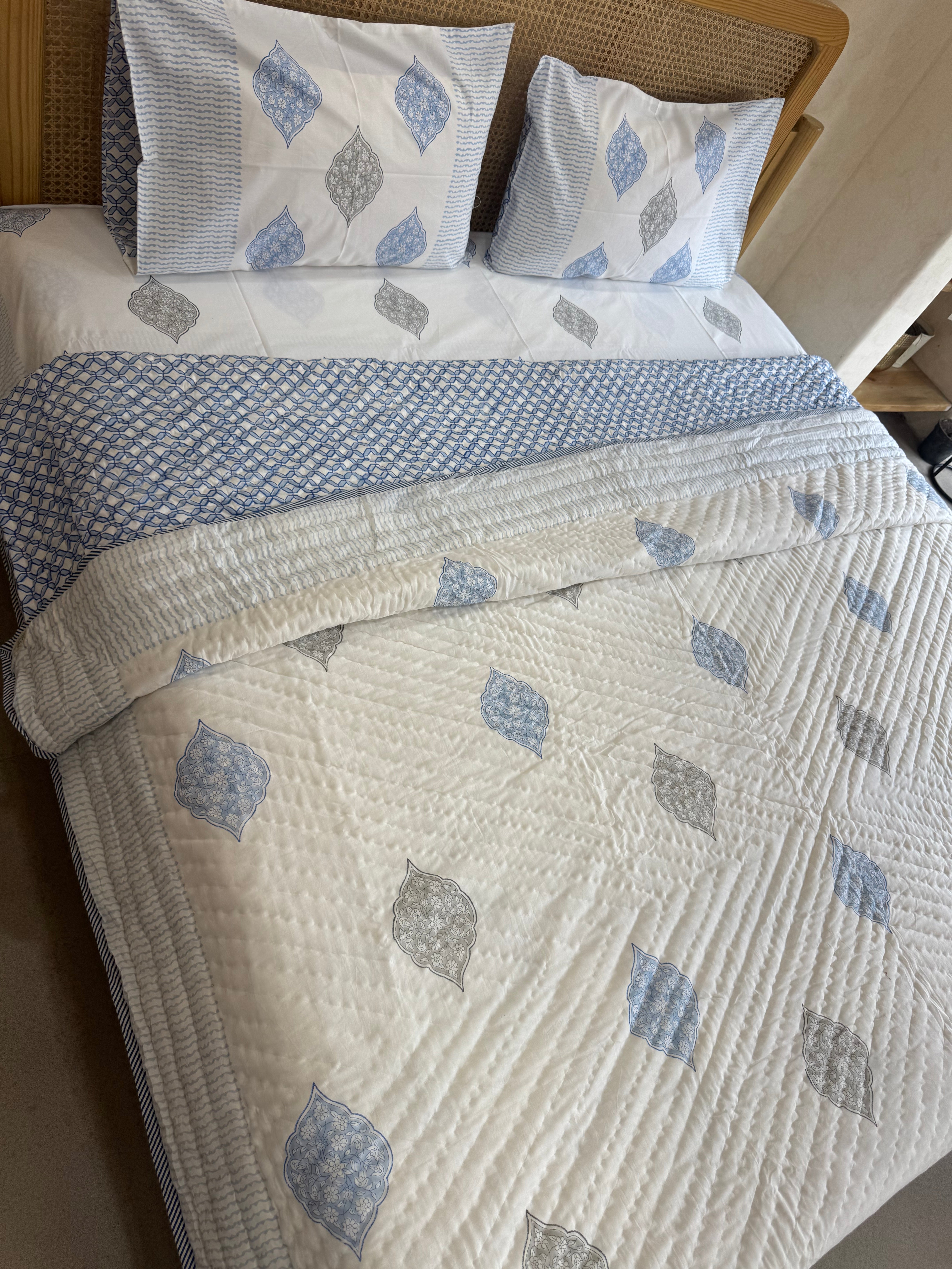BIANCA HANDBLOCK PRINTED BEDDING