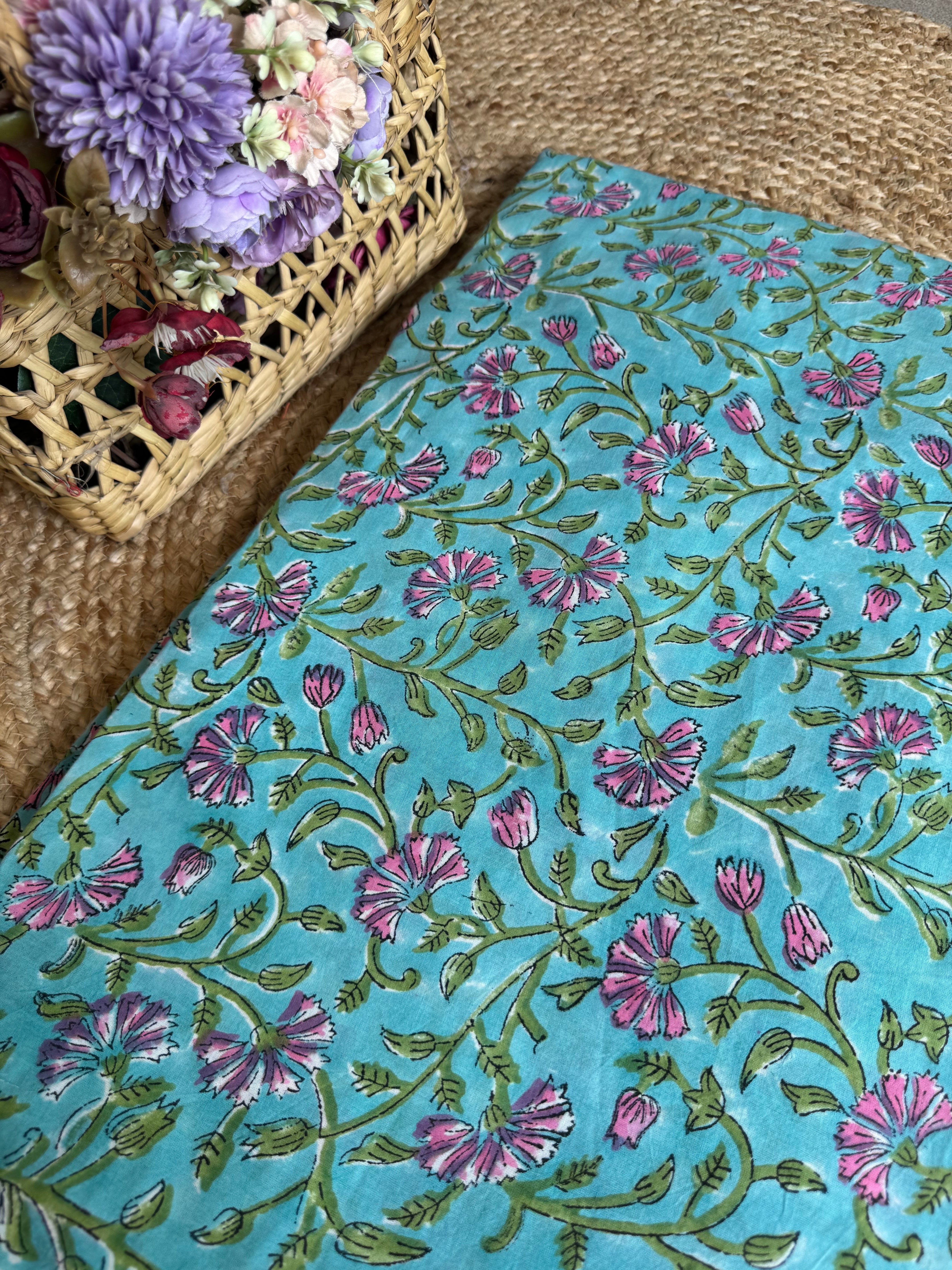 HAND BLOCK PRINTED COTTON FABRIC
