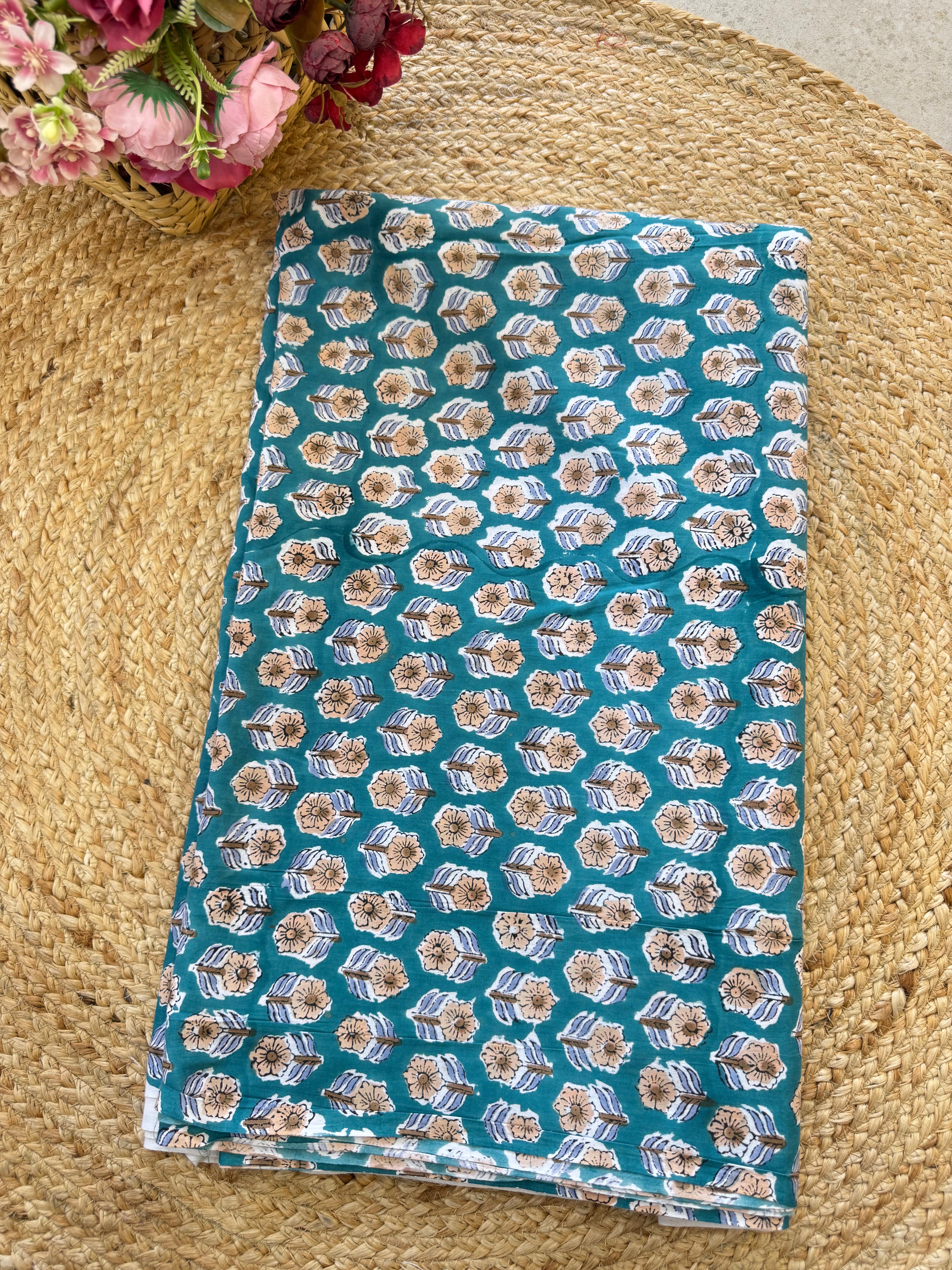 HAND BLOCK PRINTED COTTON FABRIC