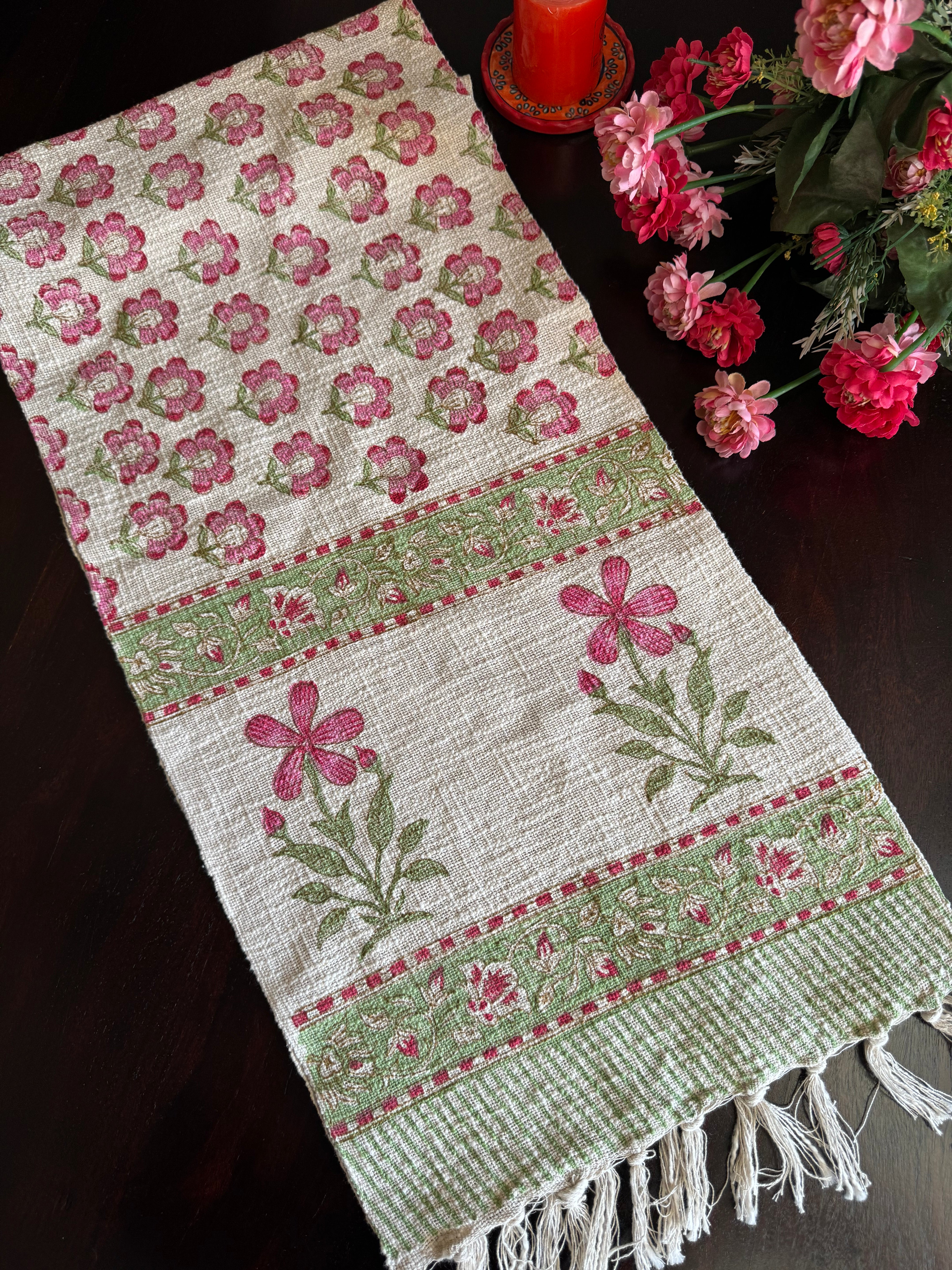 HAND BLOCK PRINTED TABLE RUNNER