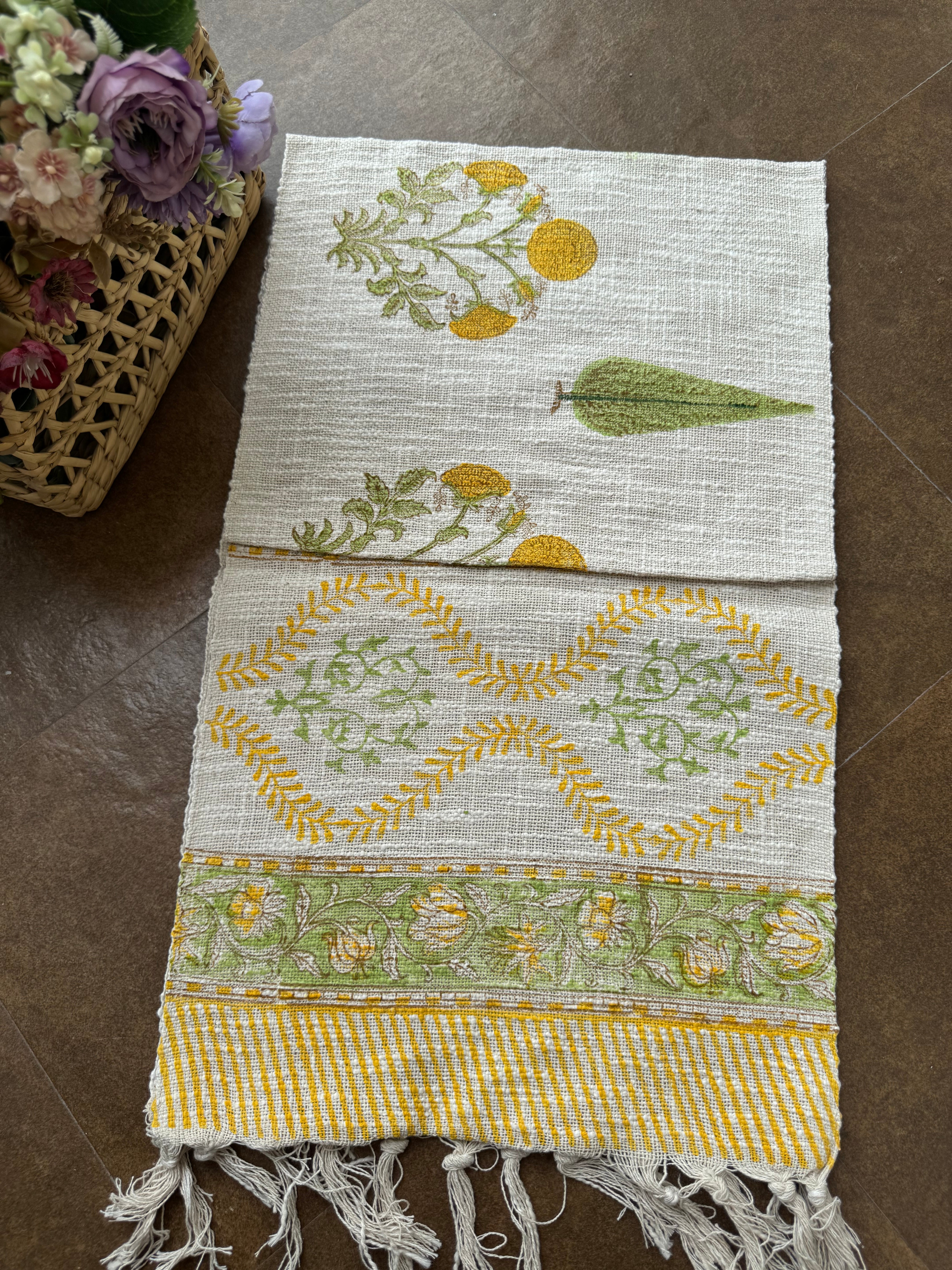HAND BLOCK PRINTED TABLE RUNNER