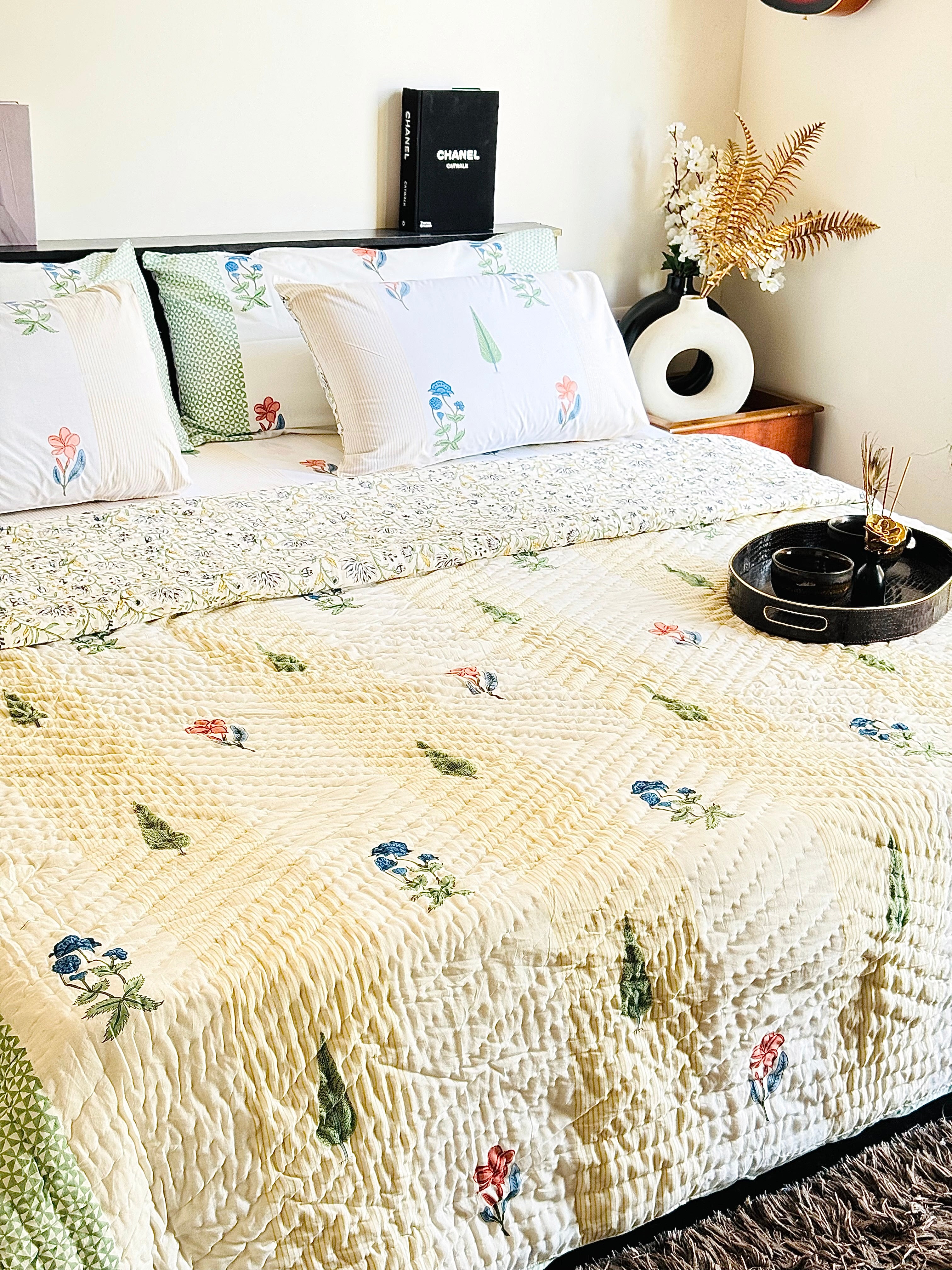 ARNIT HANDBLOCK PRINTED BEDDING SET