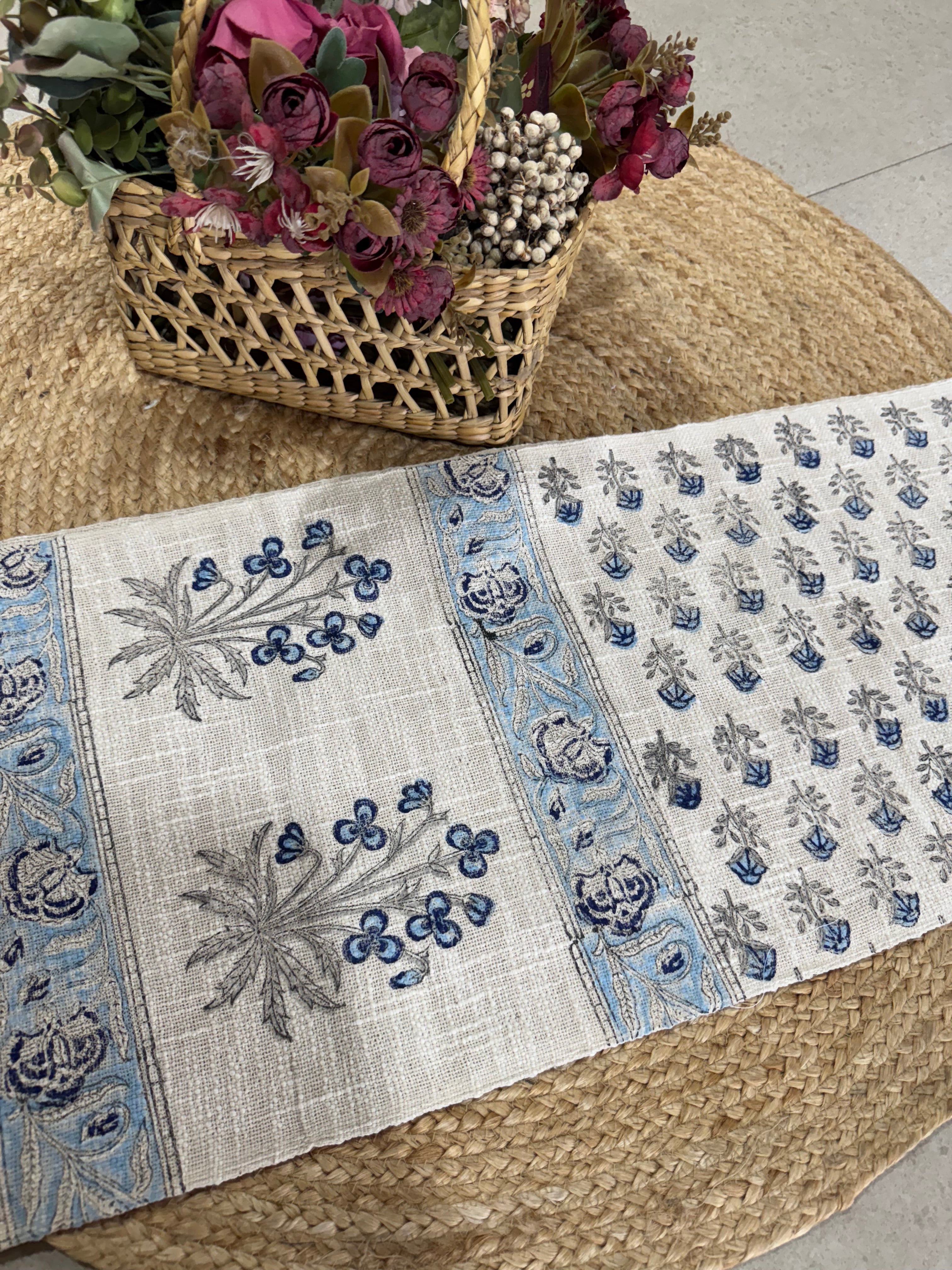 HAND BLOCK PRINTED TABLE RUNNER