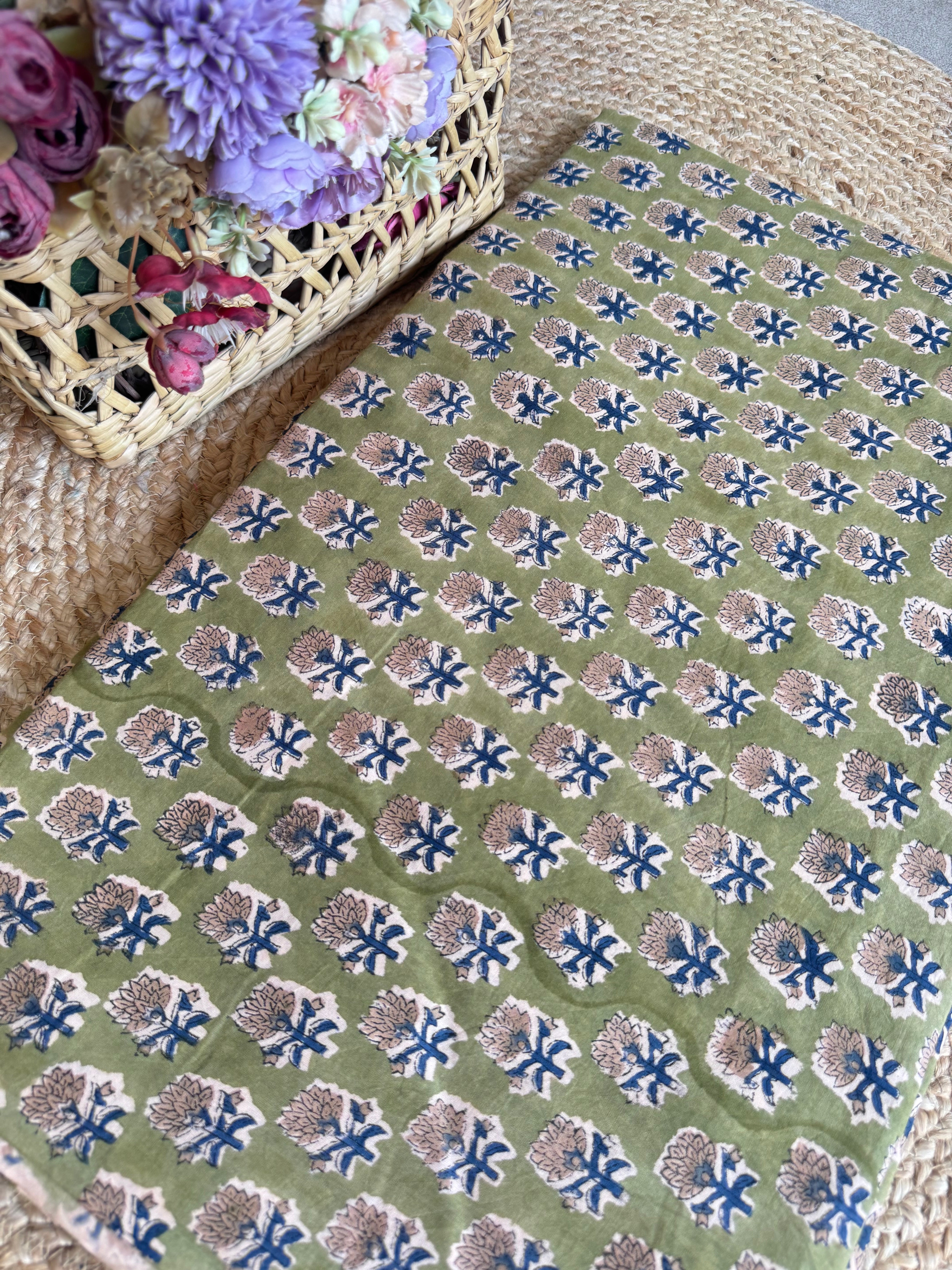 HAND BLOCK PRINTED COTTON FABRIC
