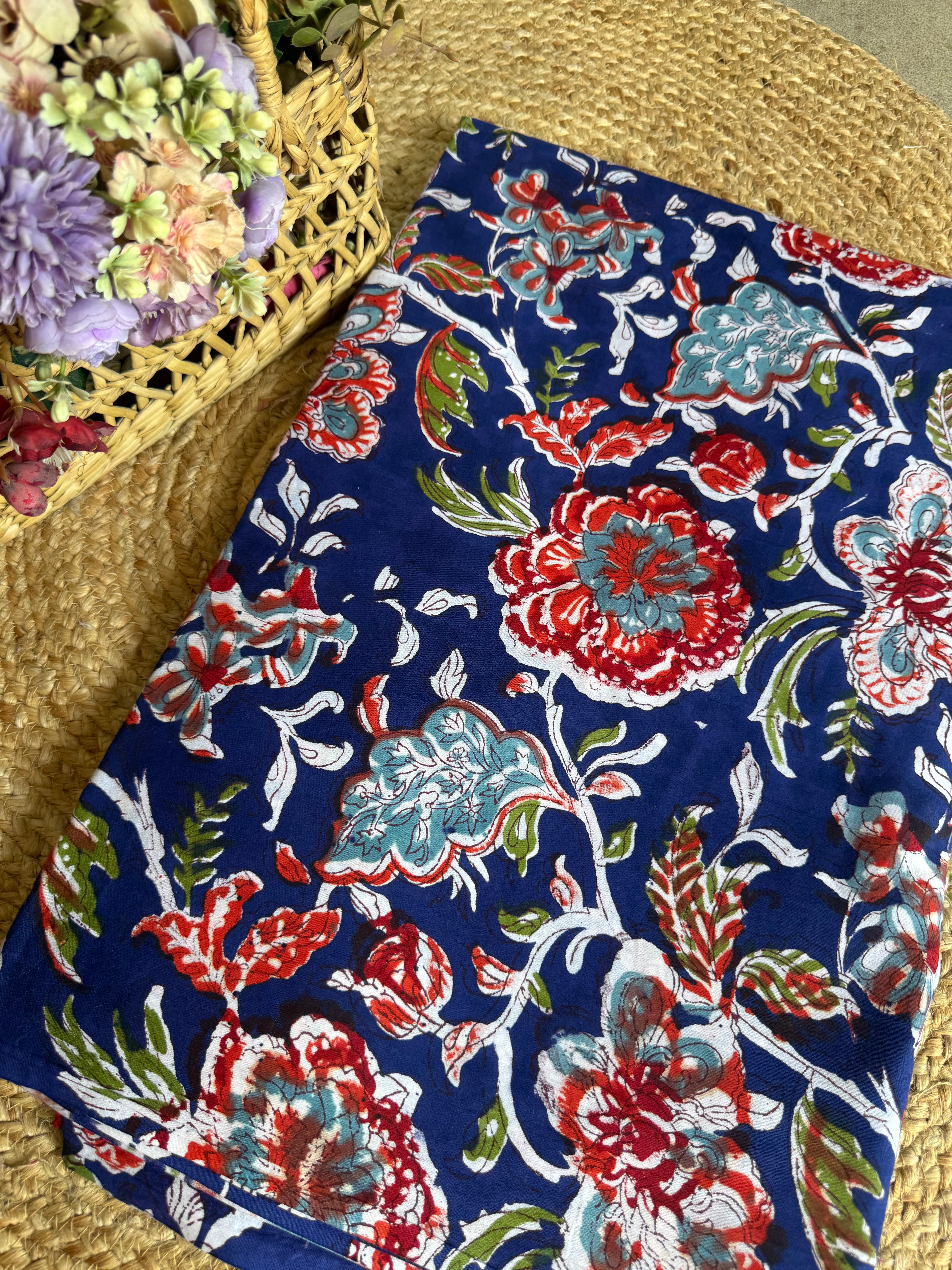 HAND BLOCK PRINTED COTTON FABRIC