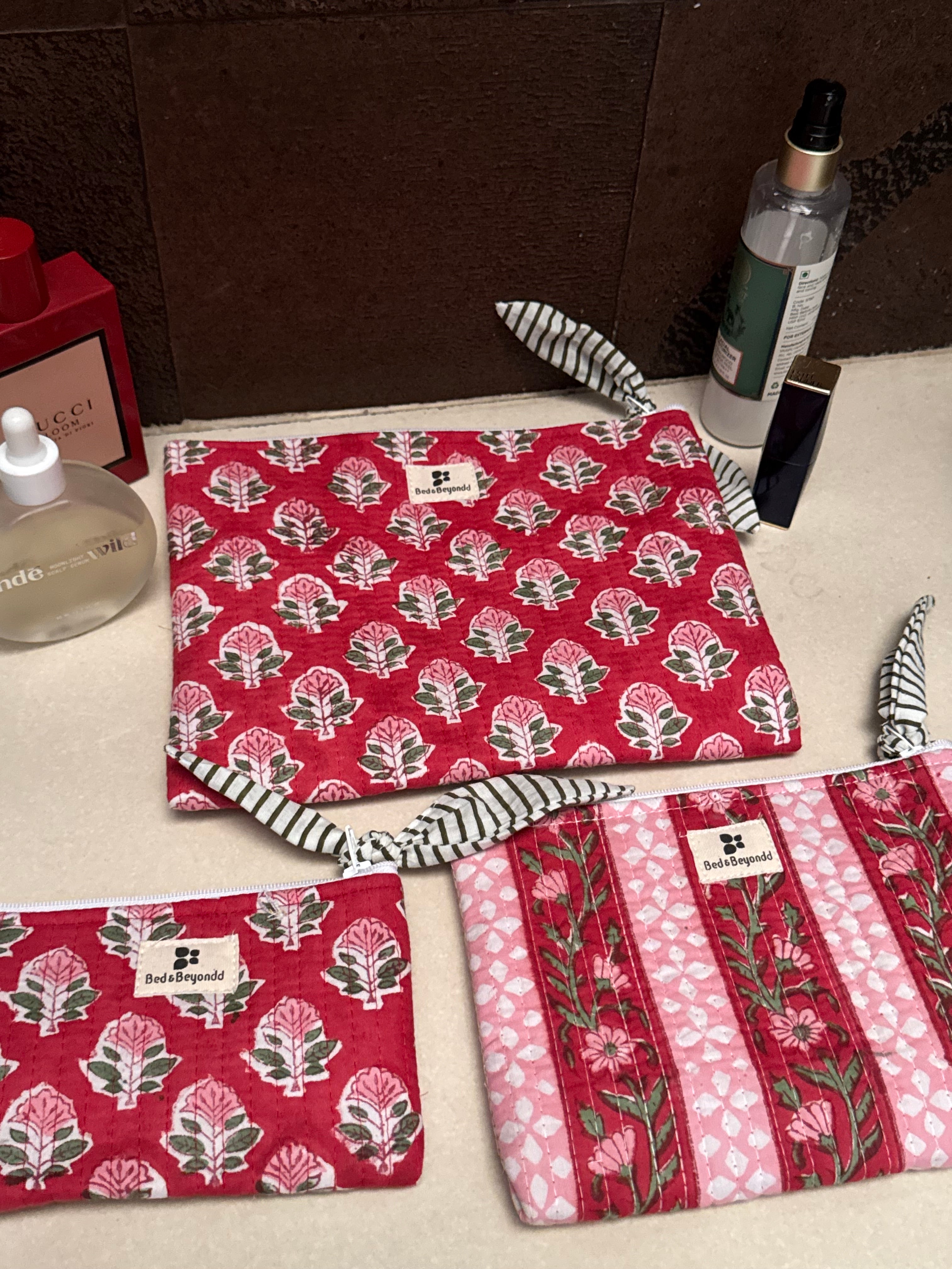 FLAT POUCH - SET OF THREE