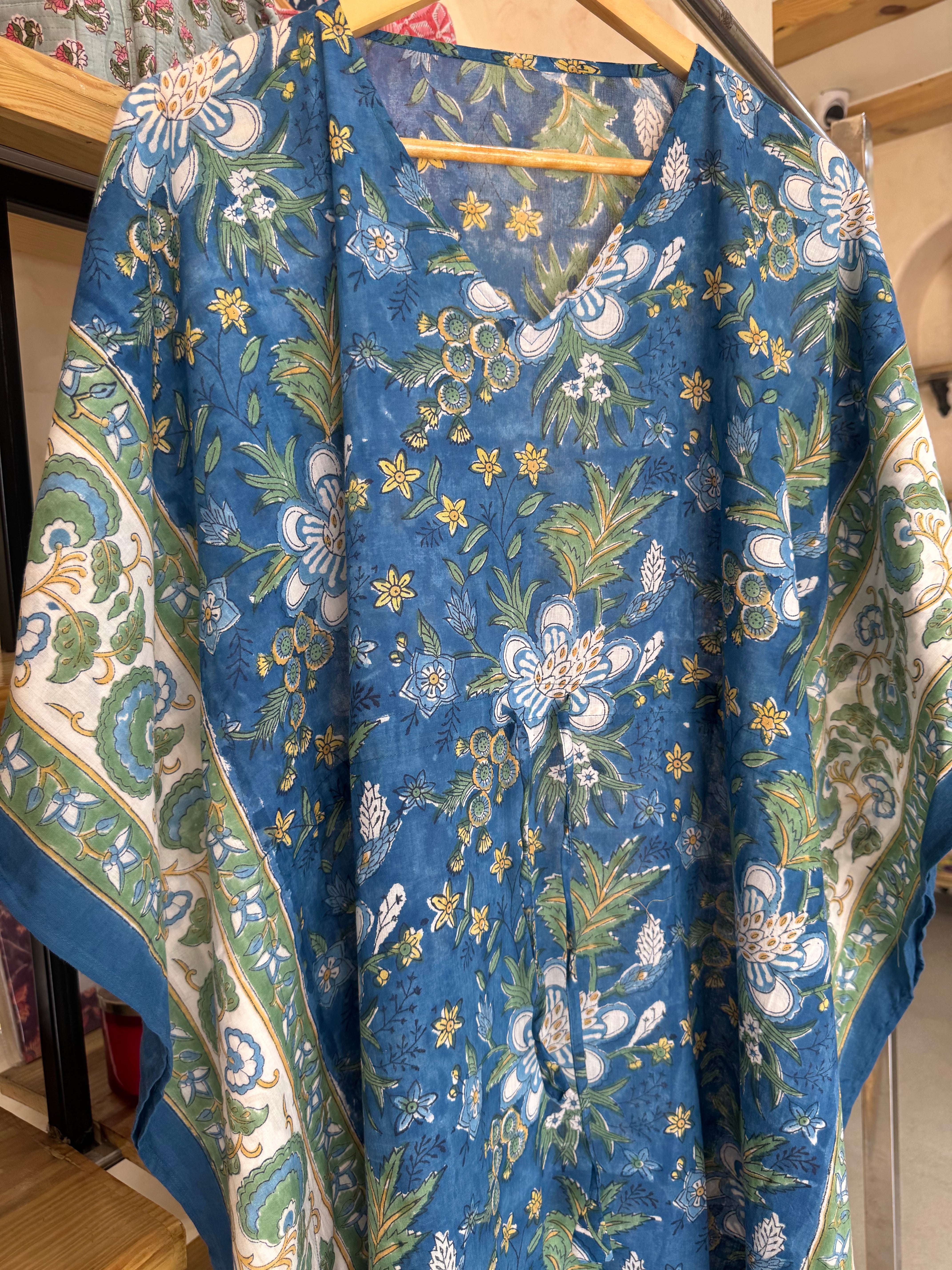 HANDBLOCK PRINTED LONG KAFTAN