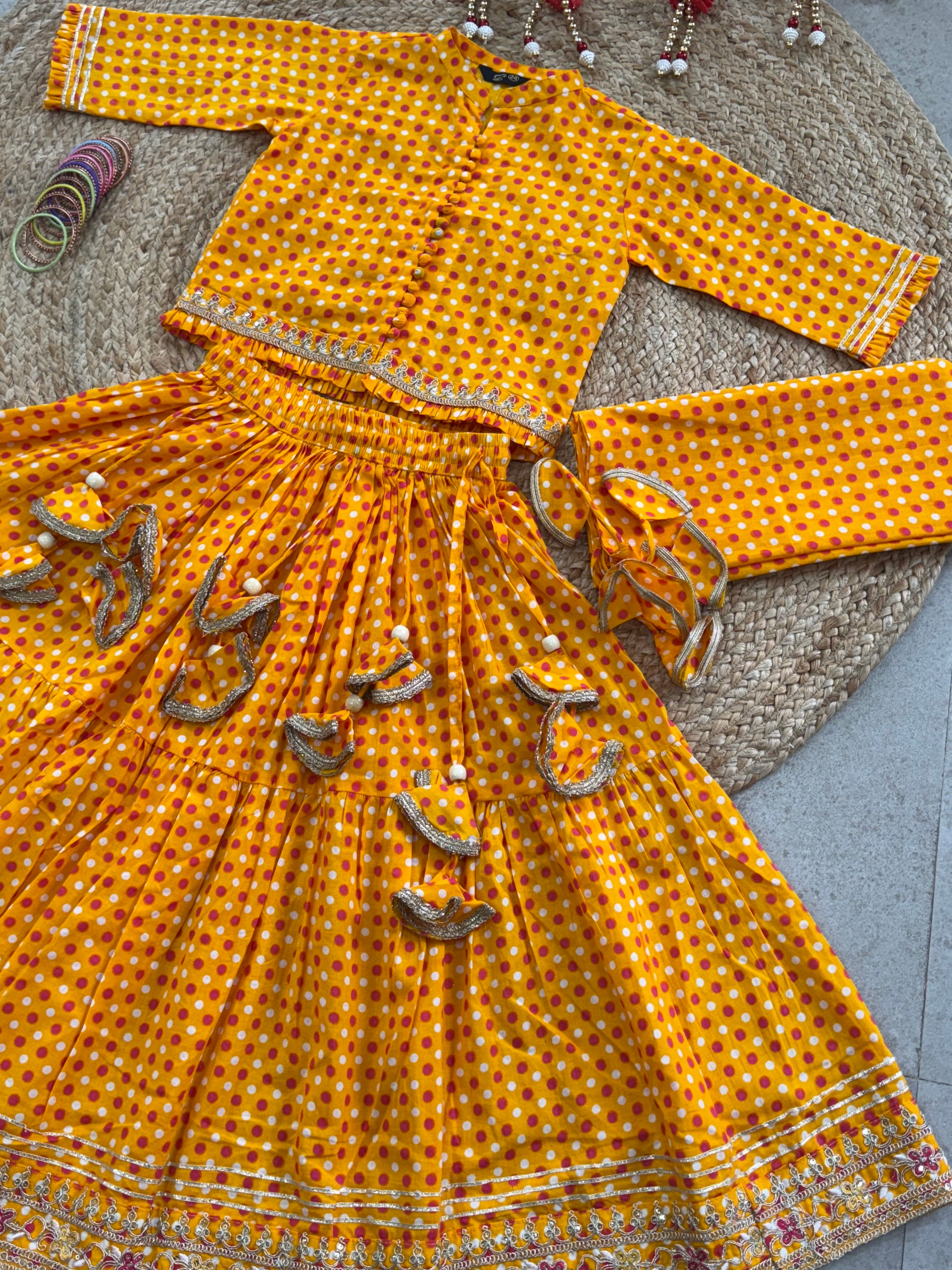 LEHENGA CHOLI DUPATTA SET ( 5 to 11 years)