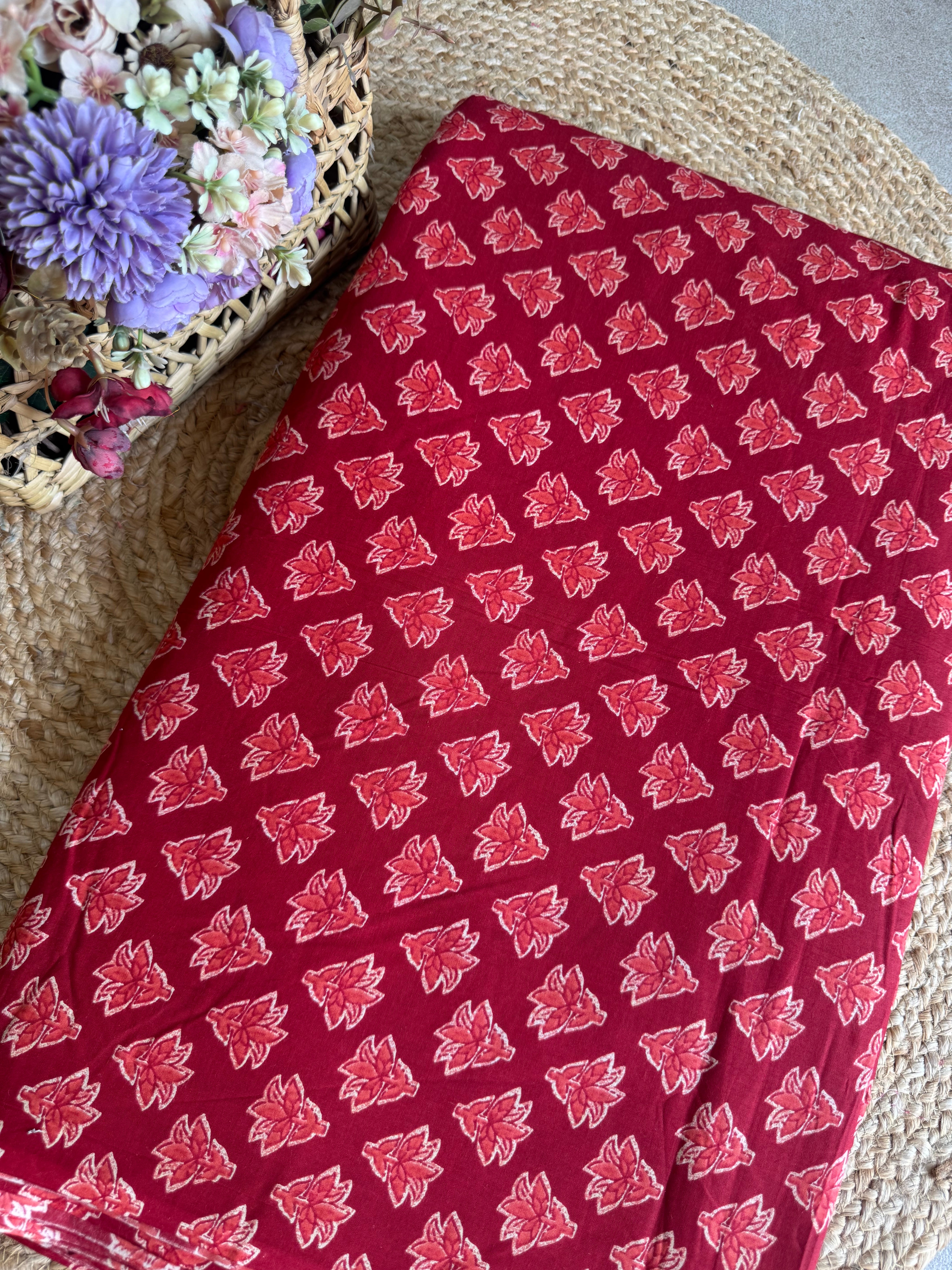 HAND BLOCK PRINTED COTTON FABRIC