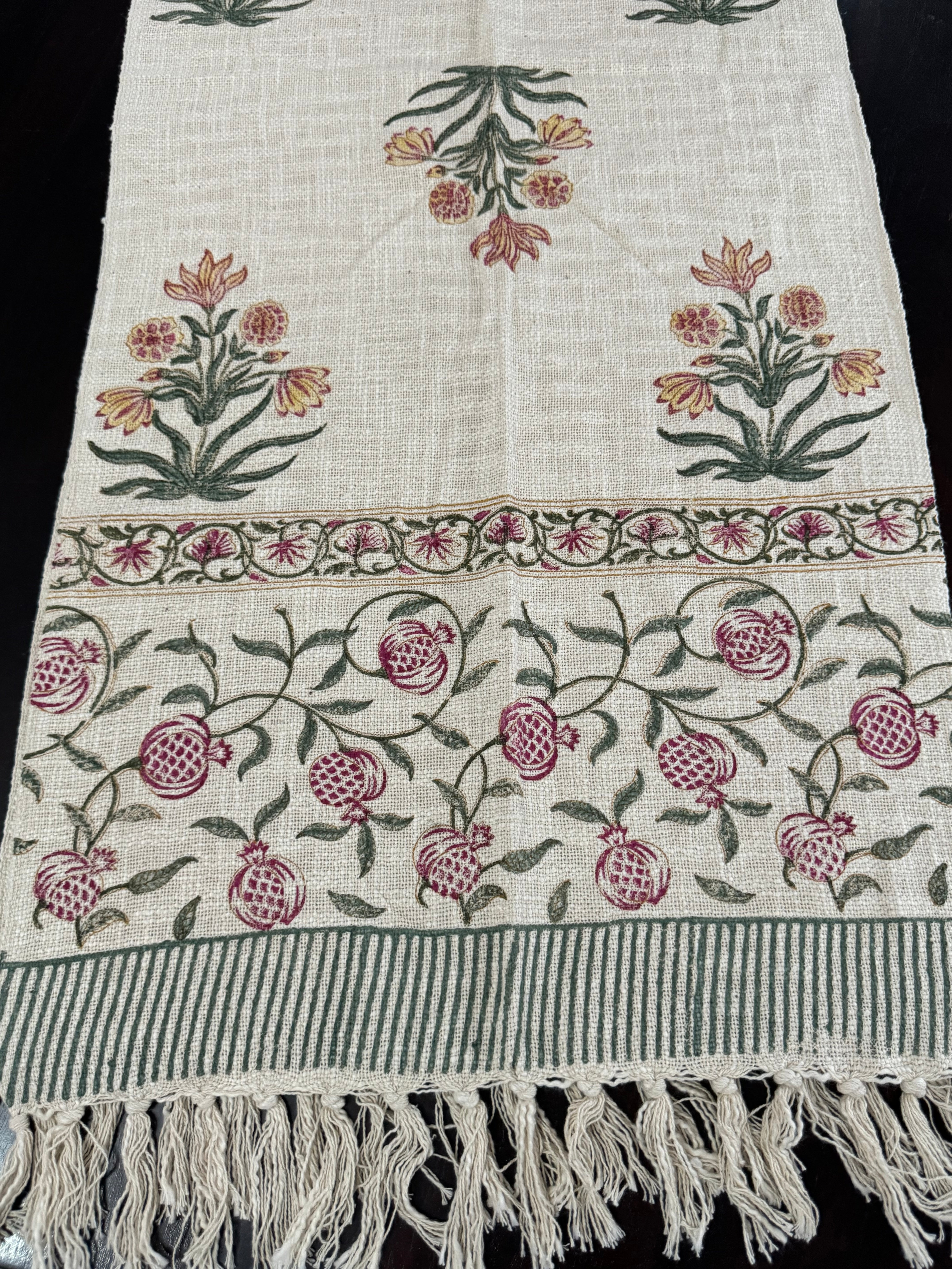 HAND BLOCK PRINTED TABLE RUNNER