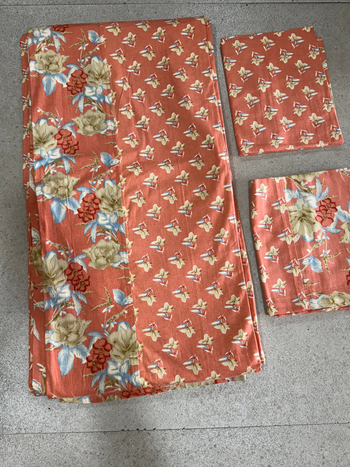 KANAK BEDSHEET WITH TWO PILLOW CASES - 108 by 108 inches