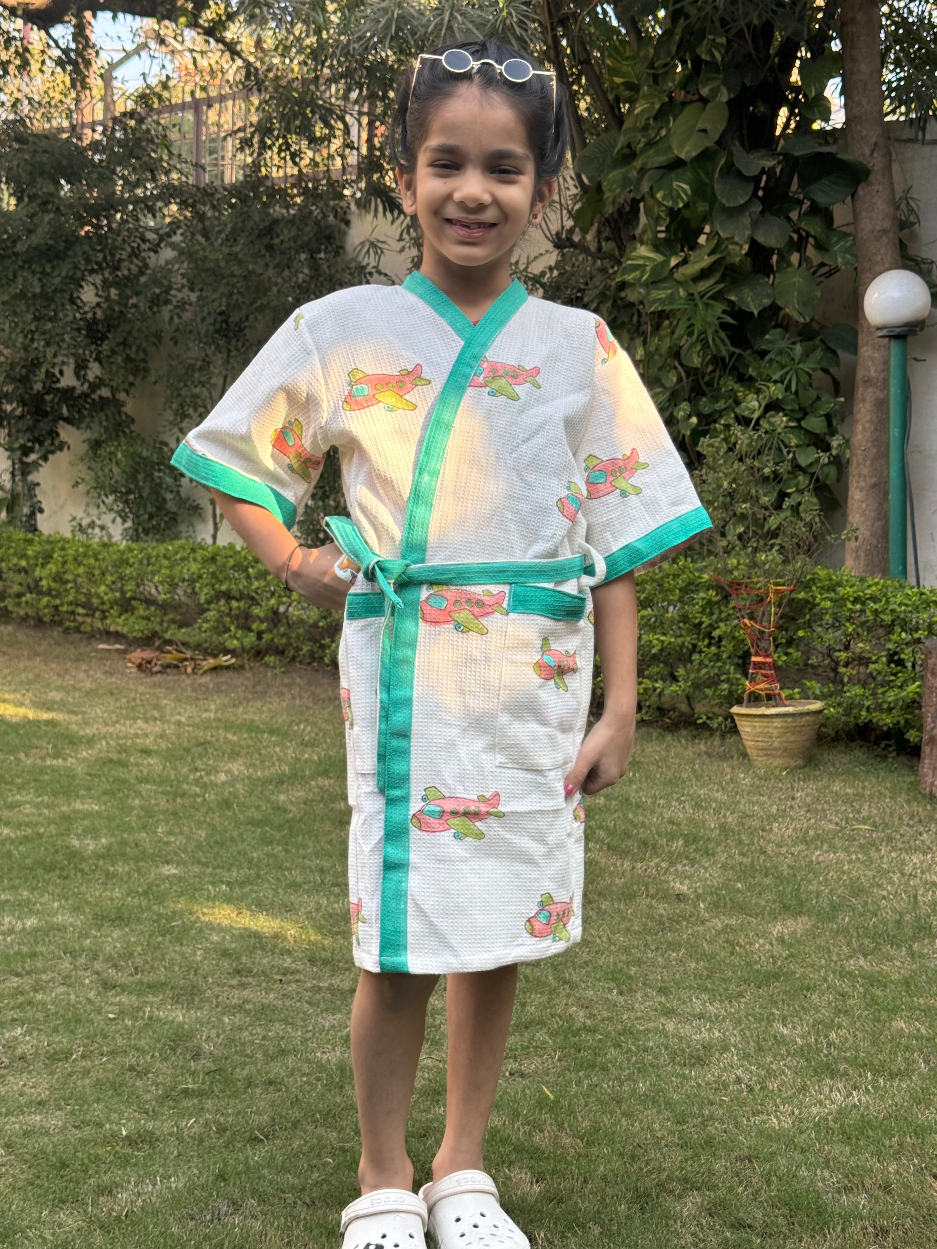 BLOCK PRINTED KIDS BATHROBES