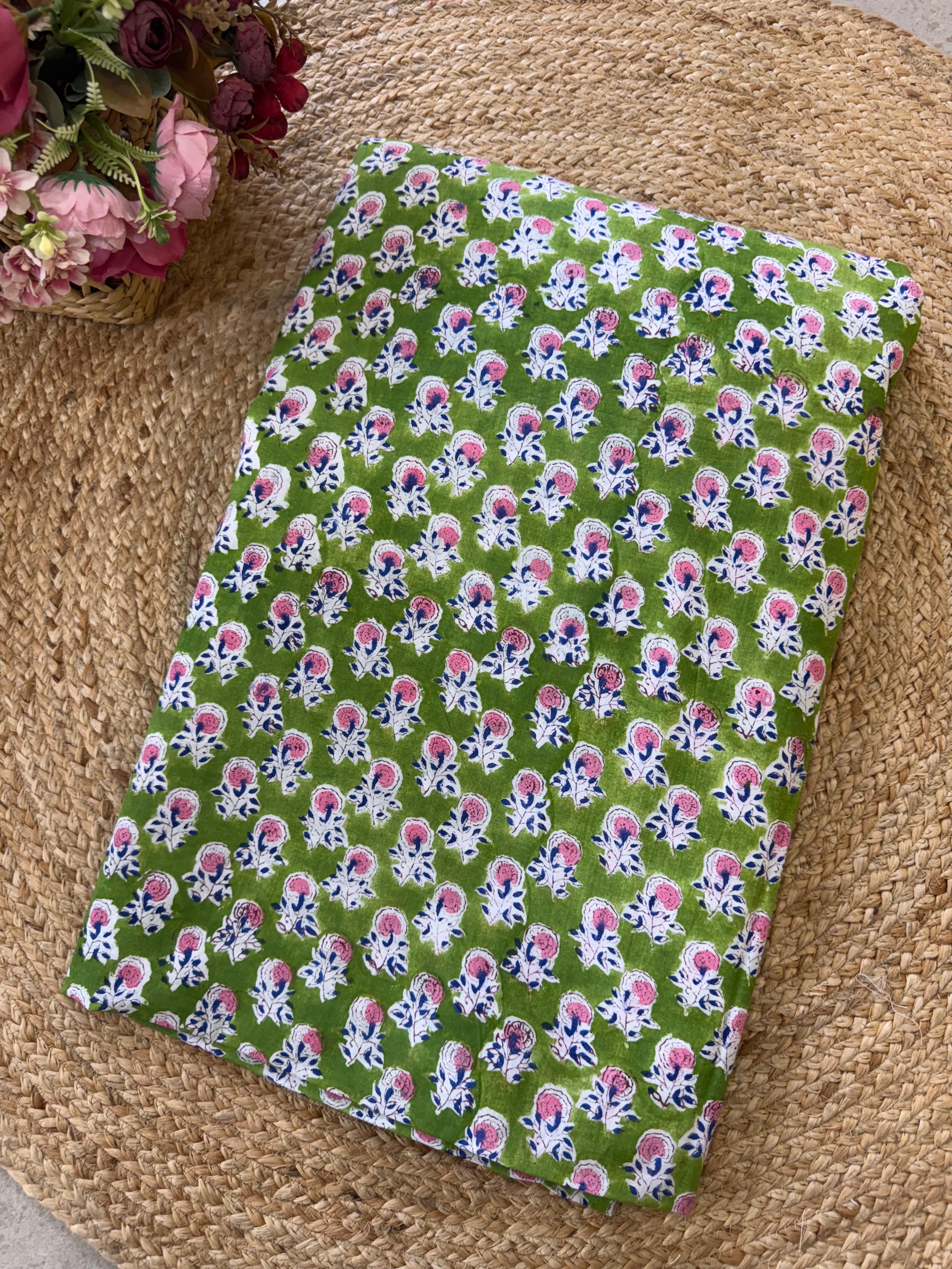 HAND BLOCK PRINTED COTTON FABRIC