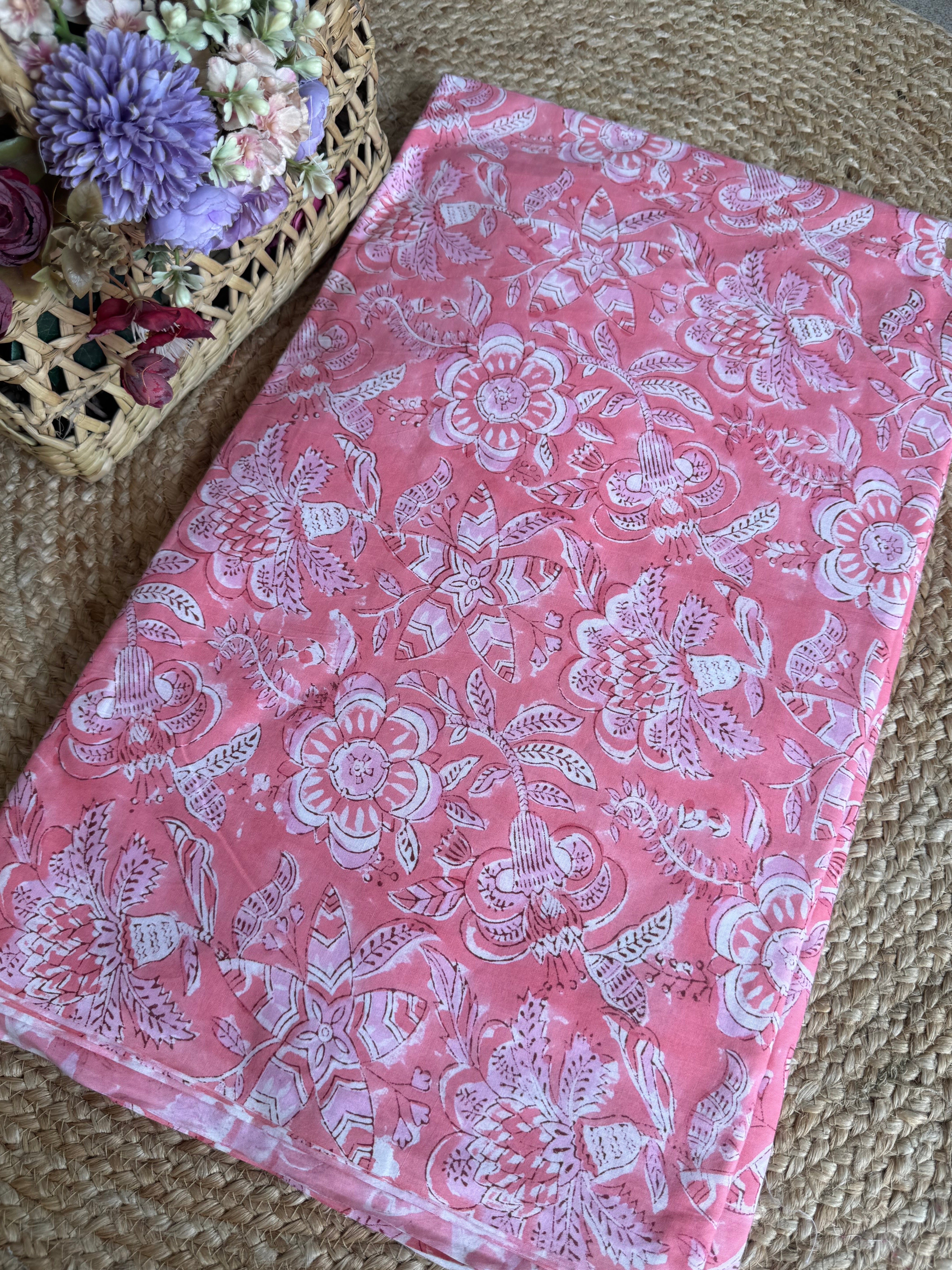 HAND BLOCK PRINTED COTTON FABRIC
