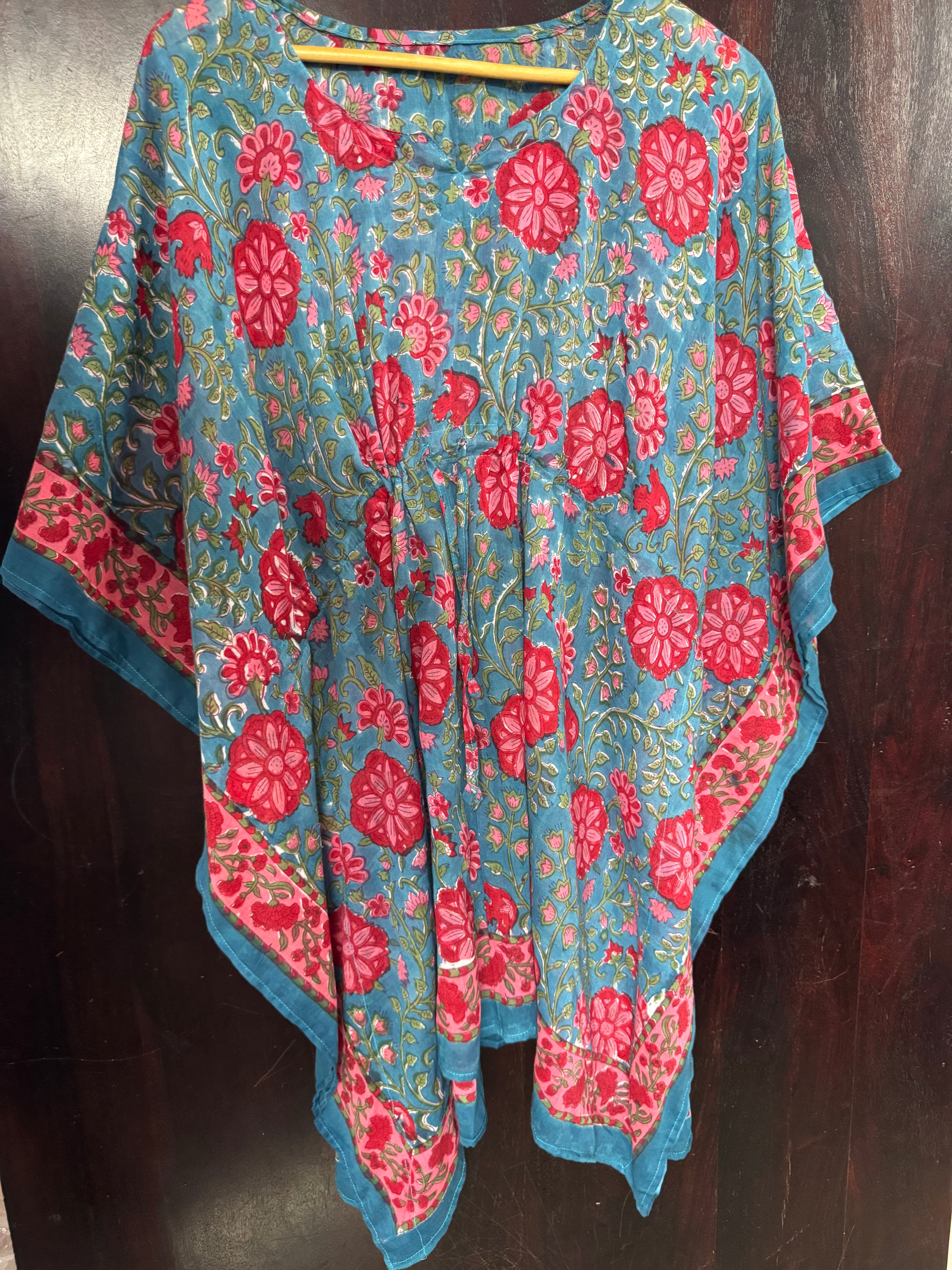 HANDBLOCK PRINTED SHORT KAFTAN