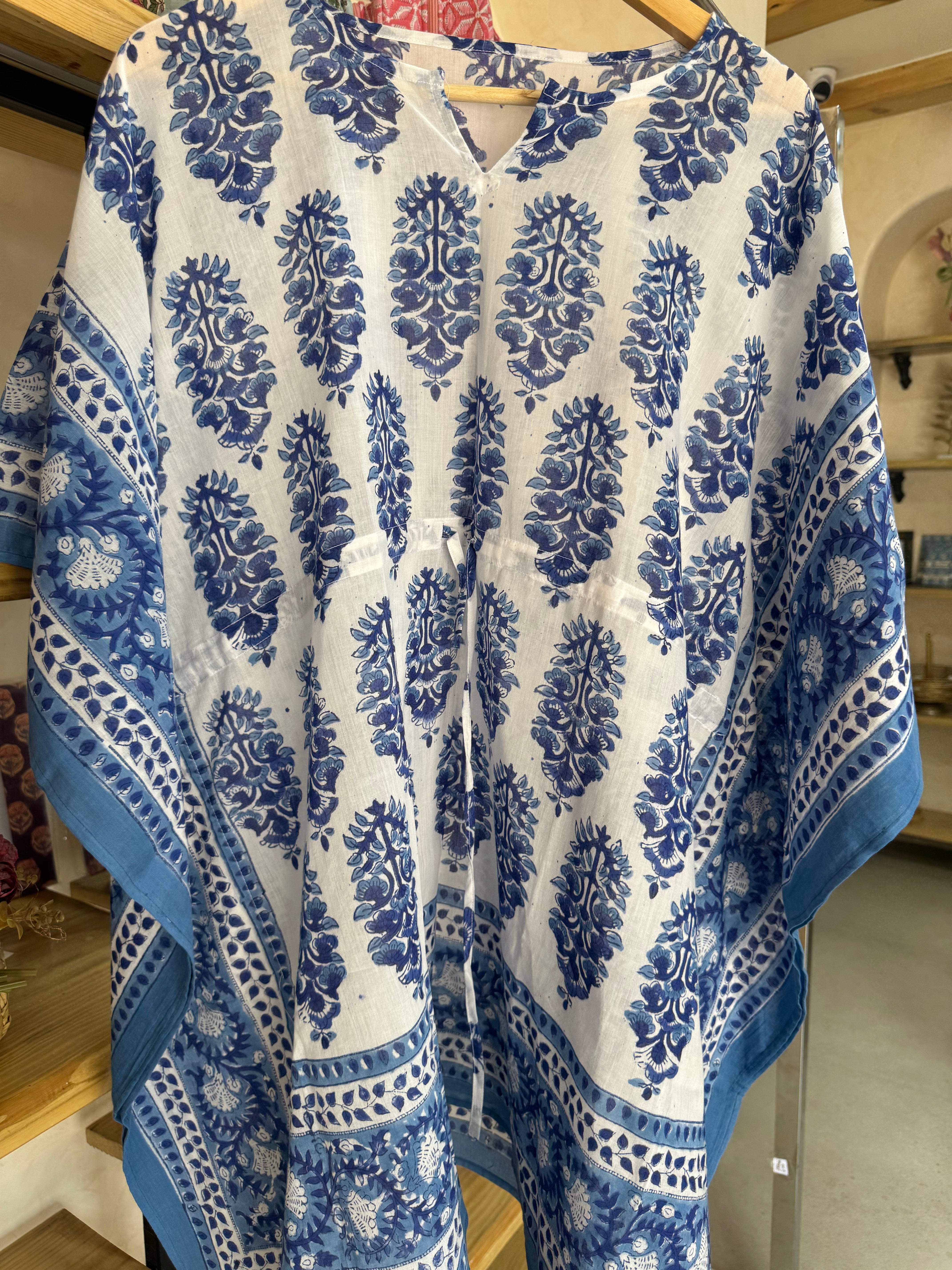 HANDBLOCK PRINTED SHORT KAFTAN