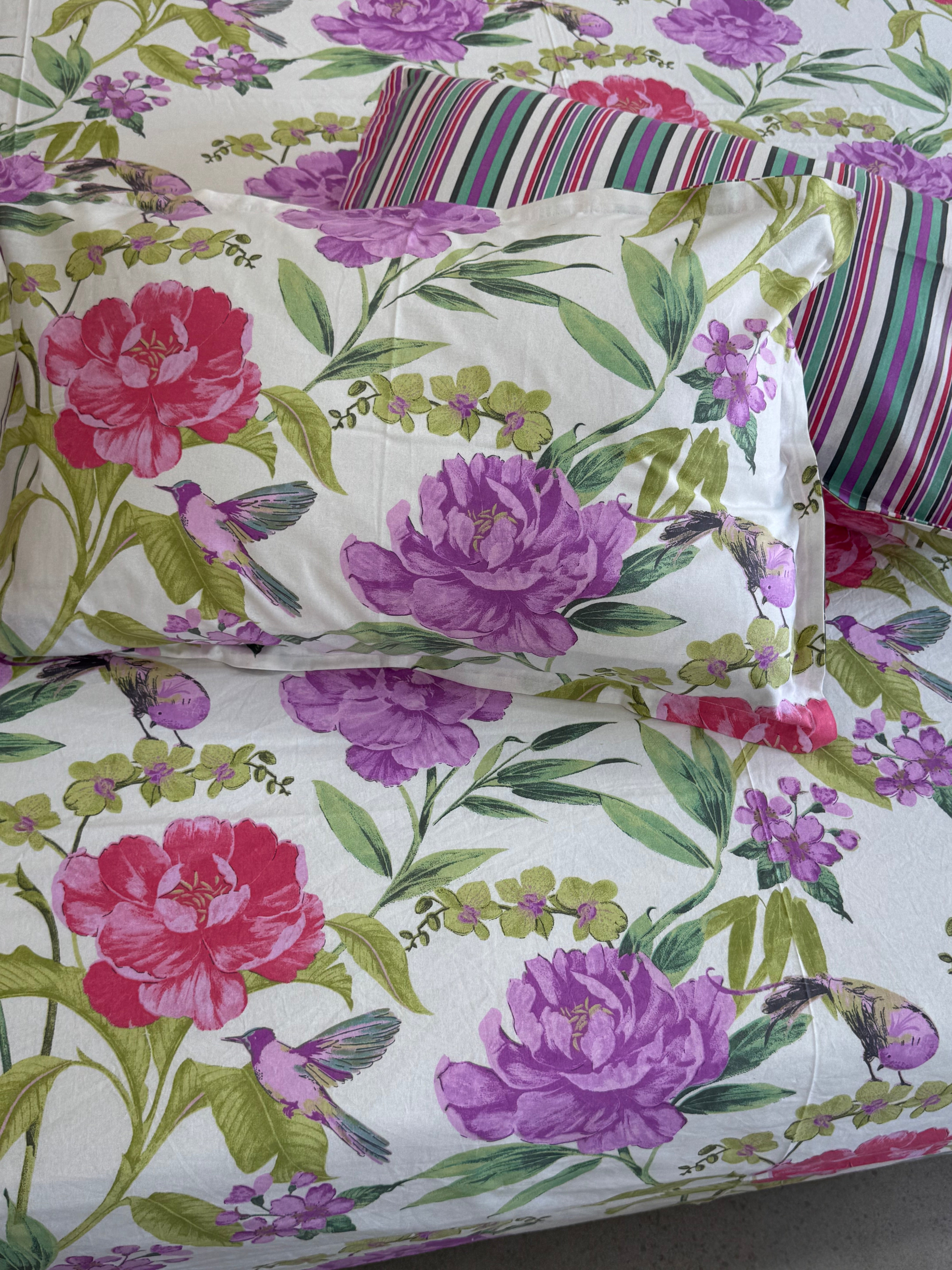 RANGMAHAL PURE COTTON BEDSHEET WITH TWO PILLOW CASES