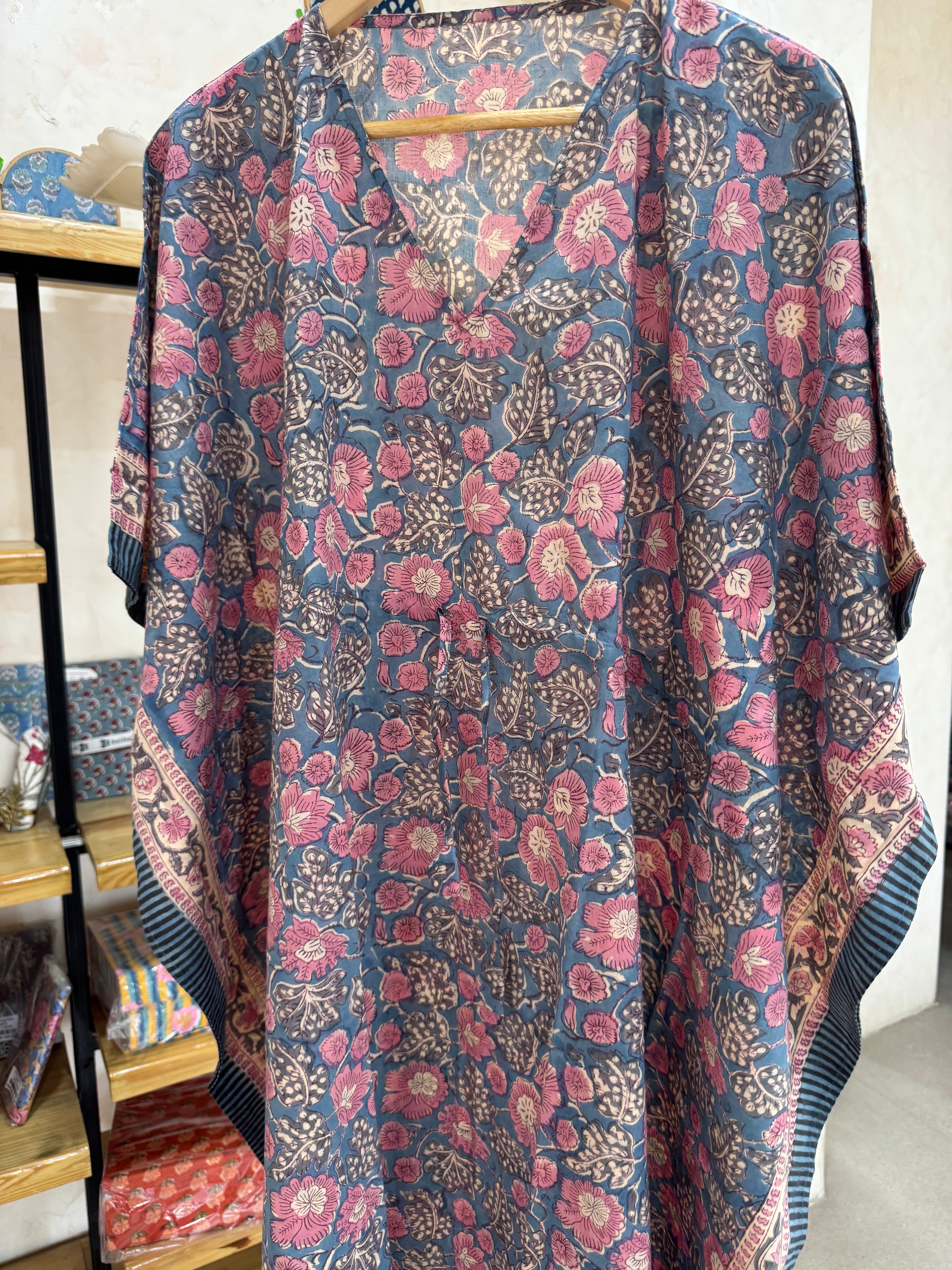 HANDBLOCK PRINTED LONG KAFTAN