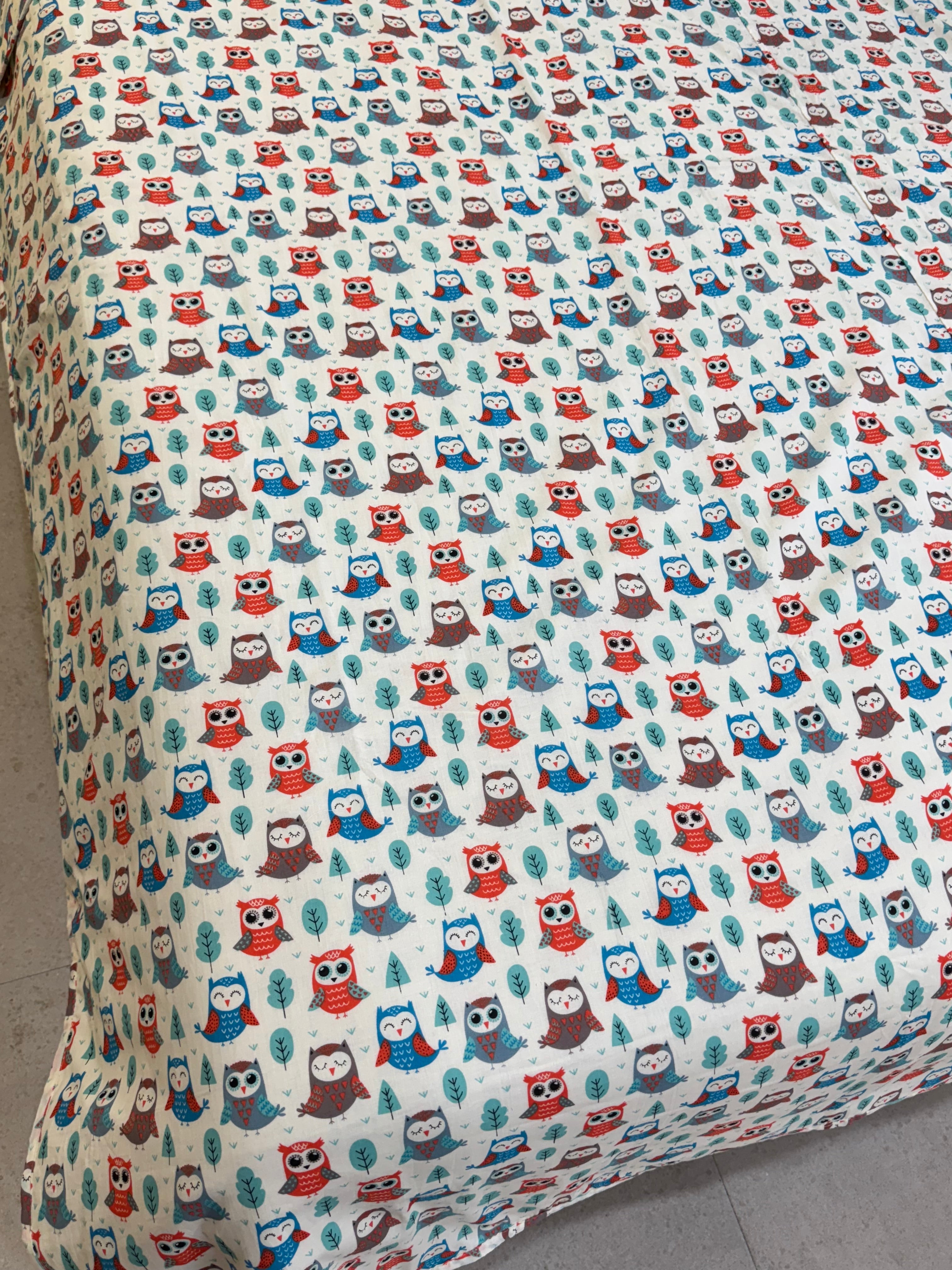 REVERSIBLE MULMUL DOHAR - 60 by 90 Inches