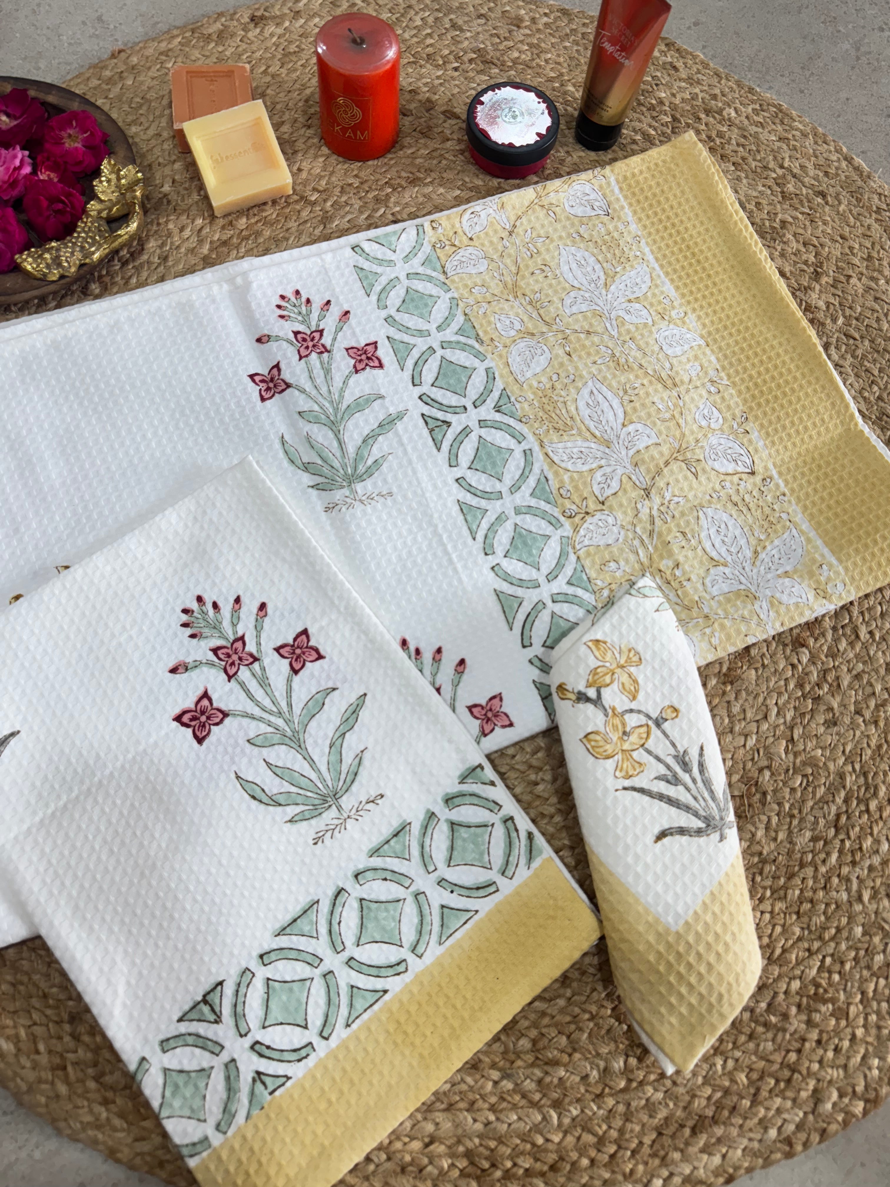 HANDBLOCK PRINTED BODY / HAND TOWEL / NAPKIN