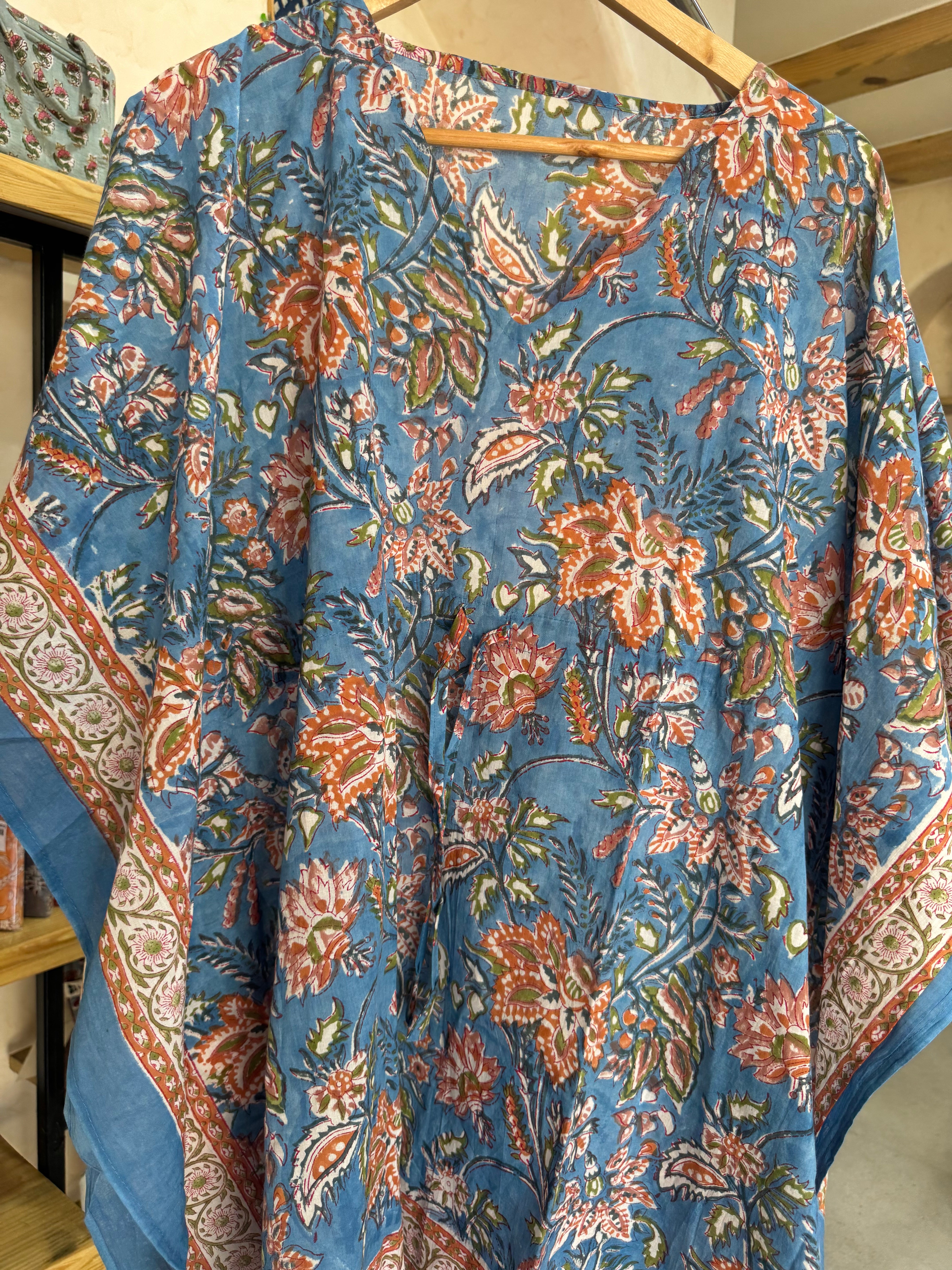 HANDBLOCK PRINTED SHORT KAFTAN