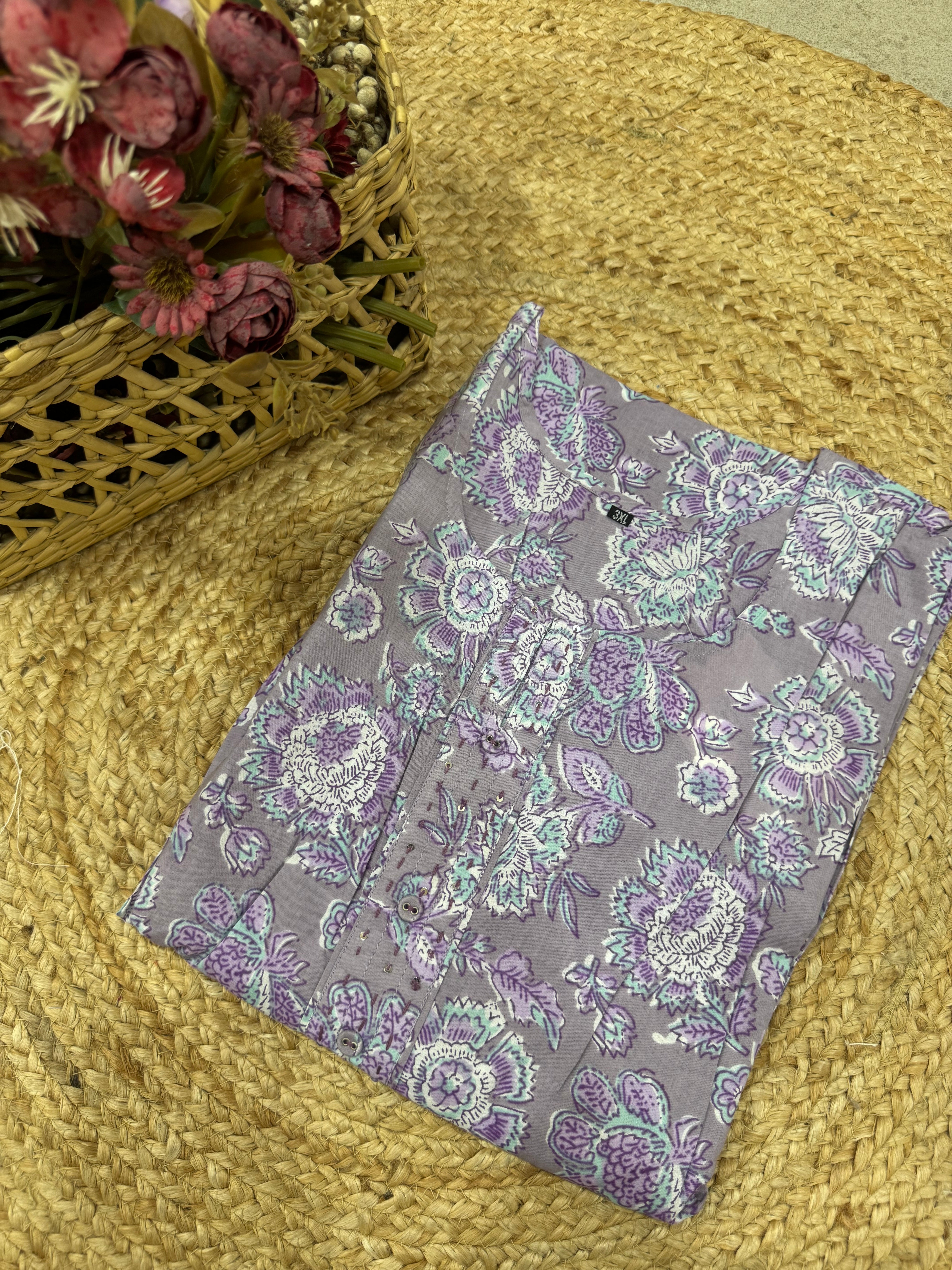 PLUS SIZE PURE COTTON  KURTA