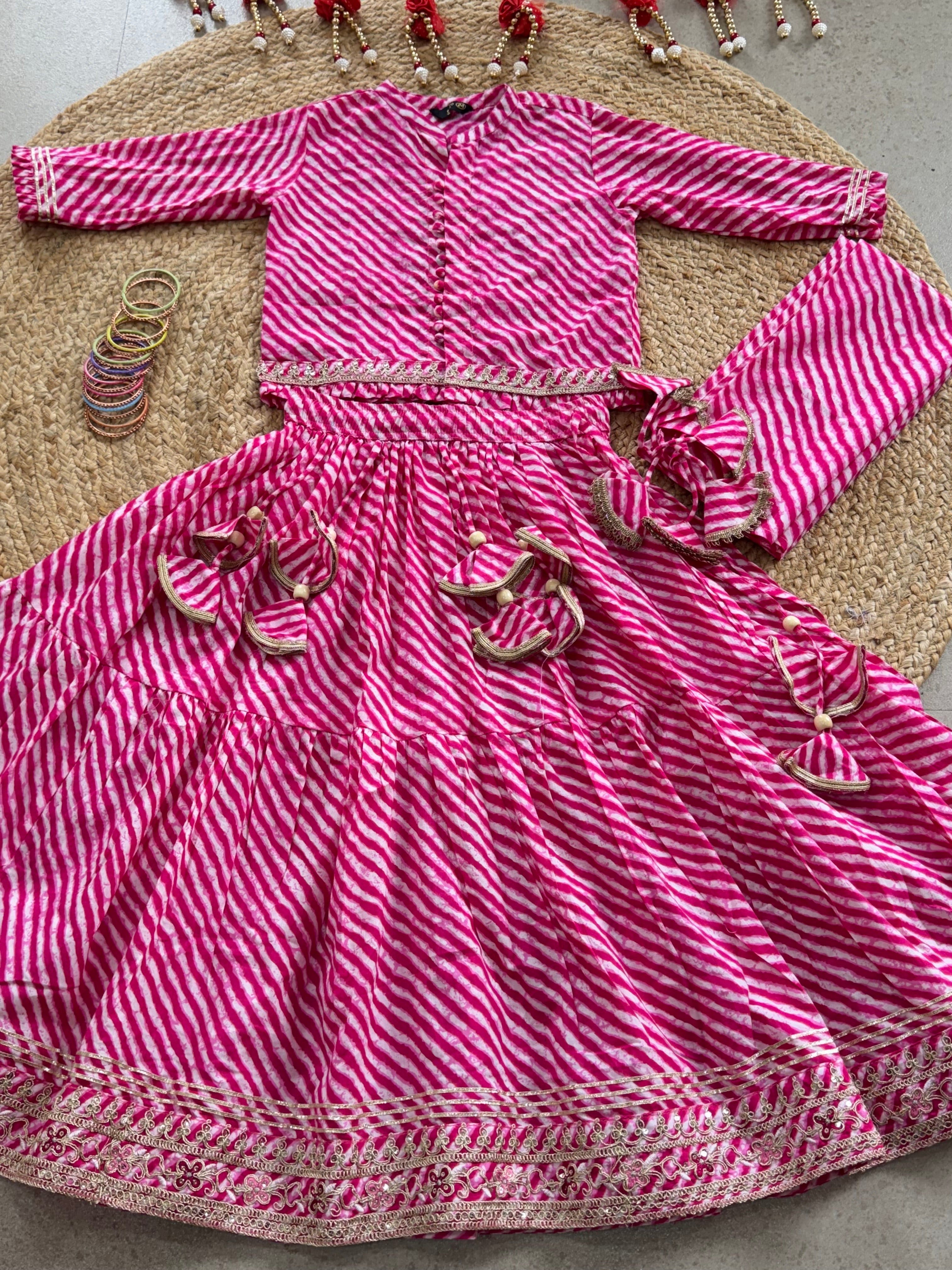 LEHENGA CHOLI DUPATTA SET ( 5 to 11 years)