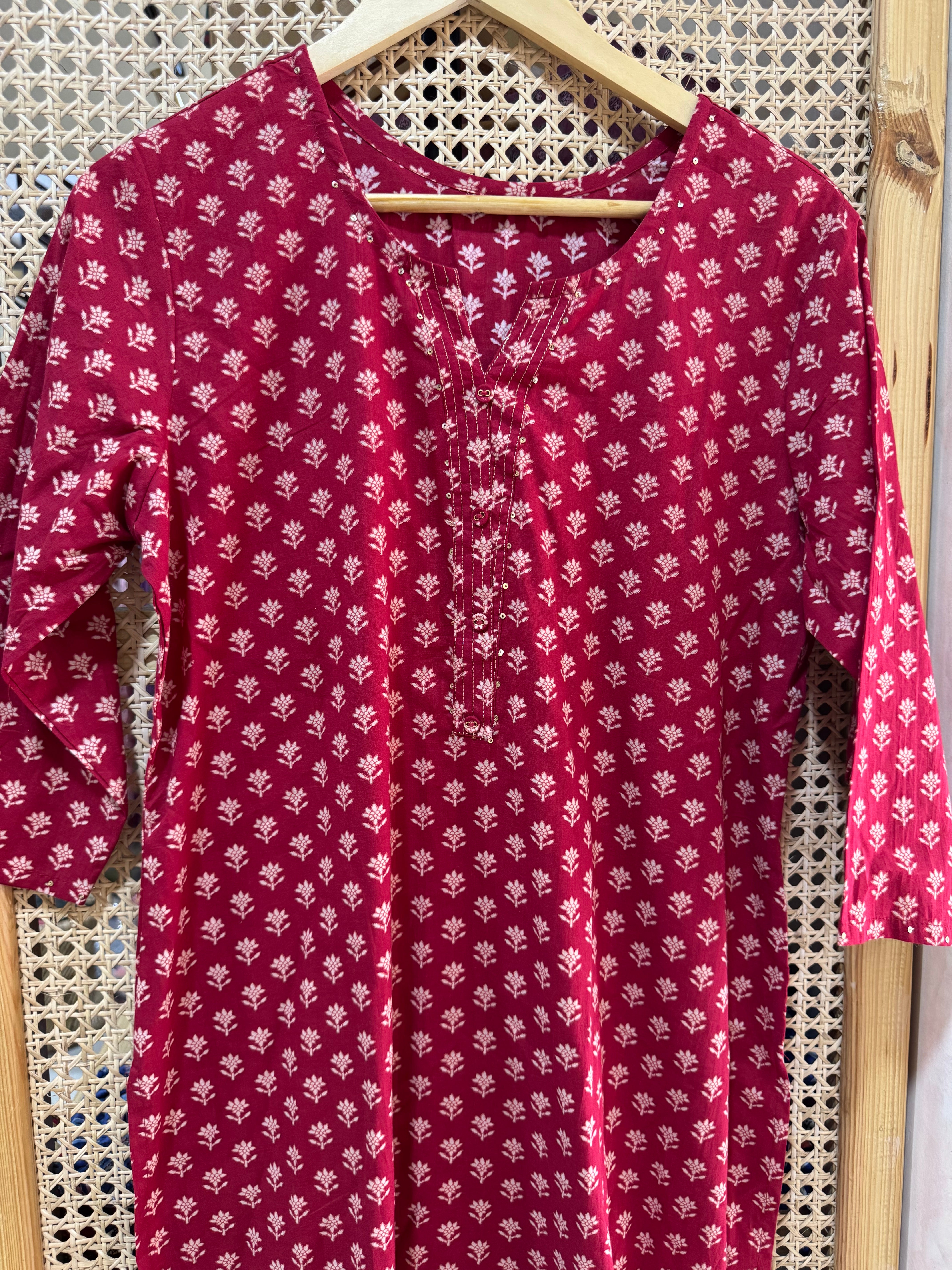 PURE COTTON STRAIGHT KURTA