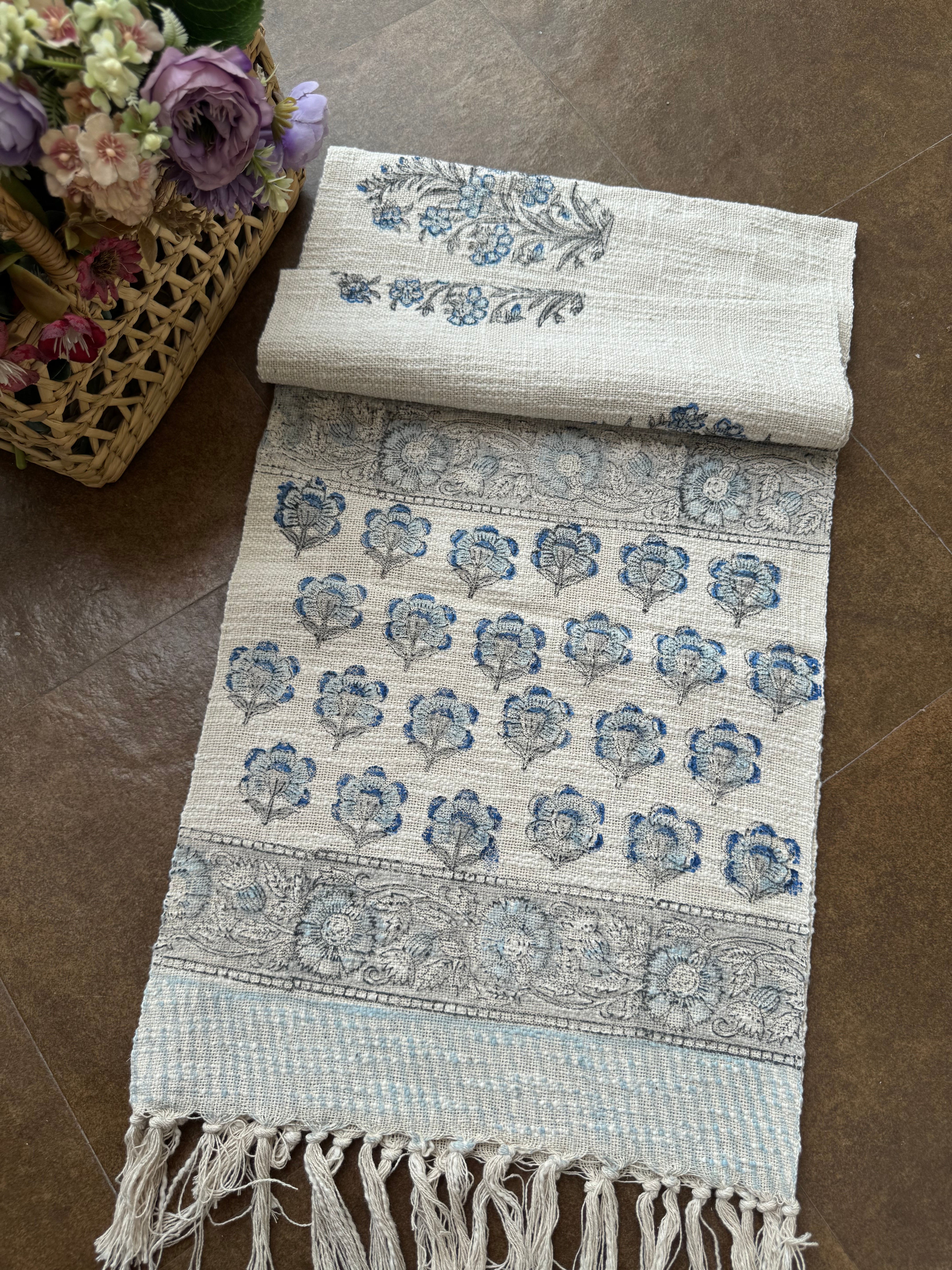 HAND BLOCK PRINTED TABLE RUNNER