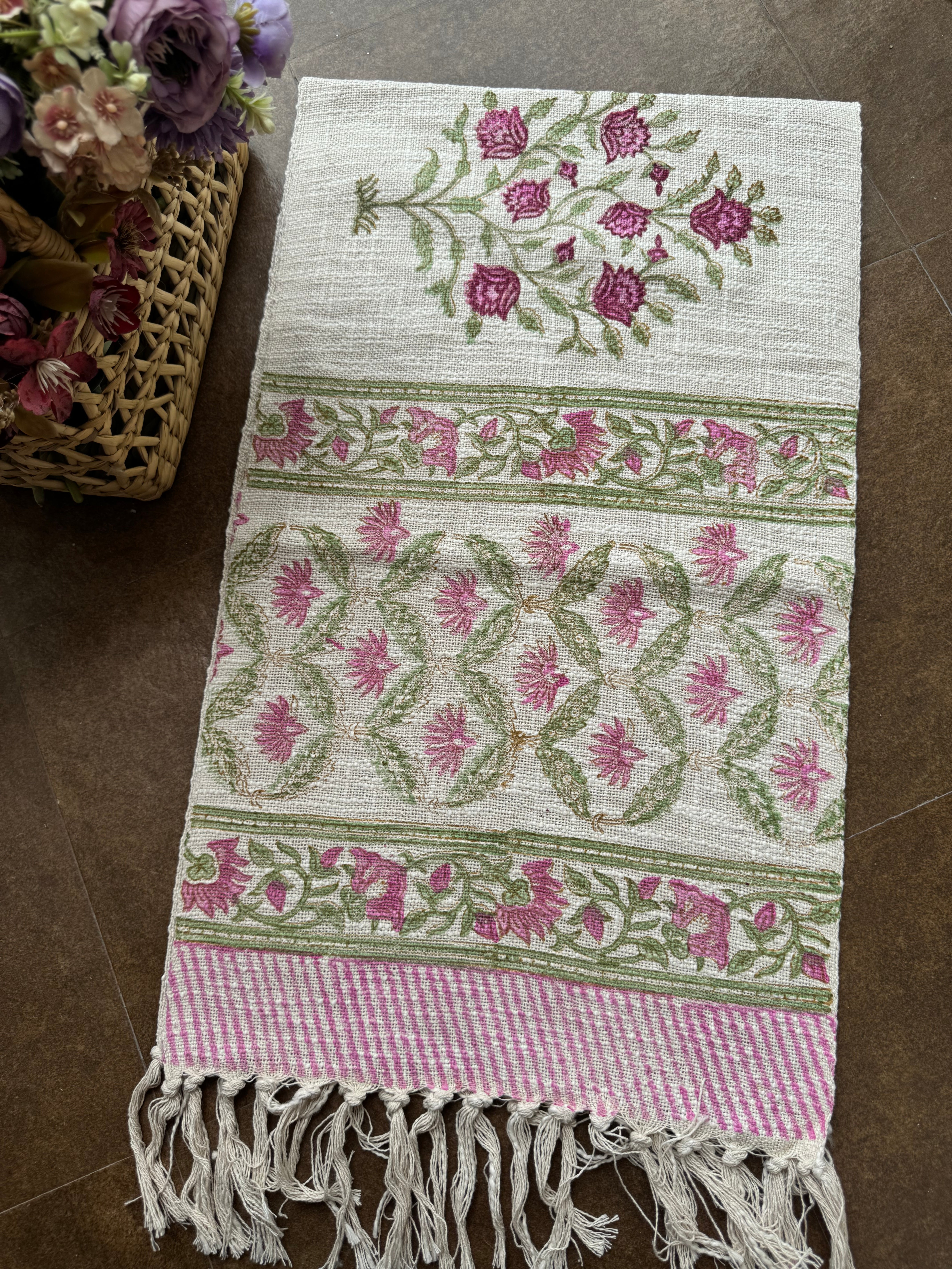 HAND BLOCK PRINTED TABLE RUNNER