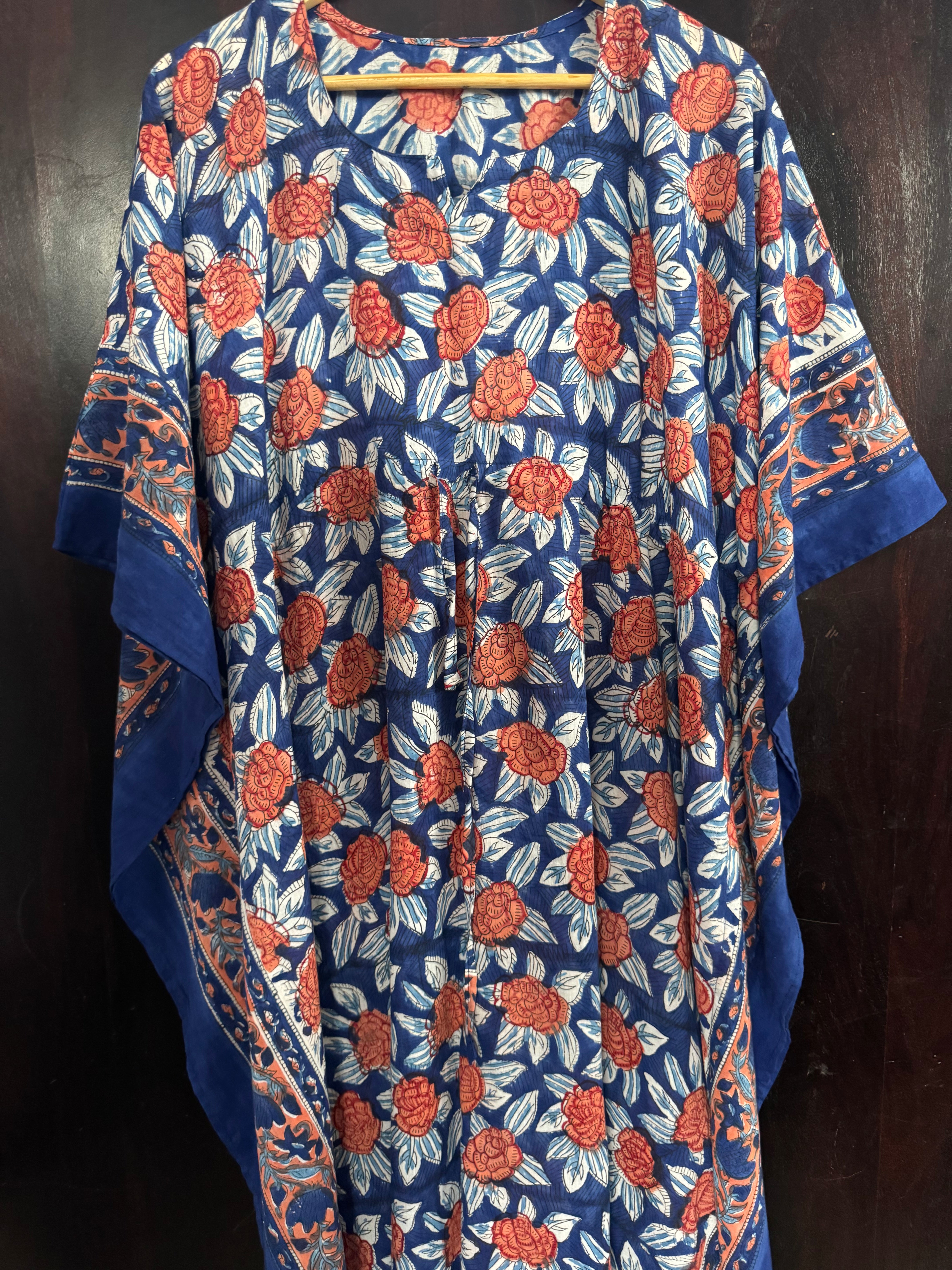 HANDBLOCK PRINTED LONG KAFTAN