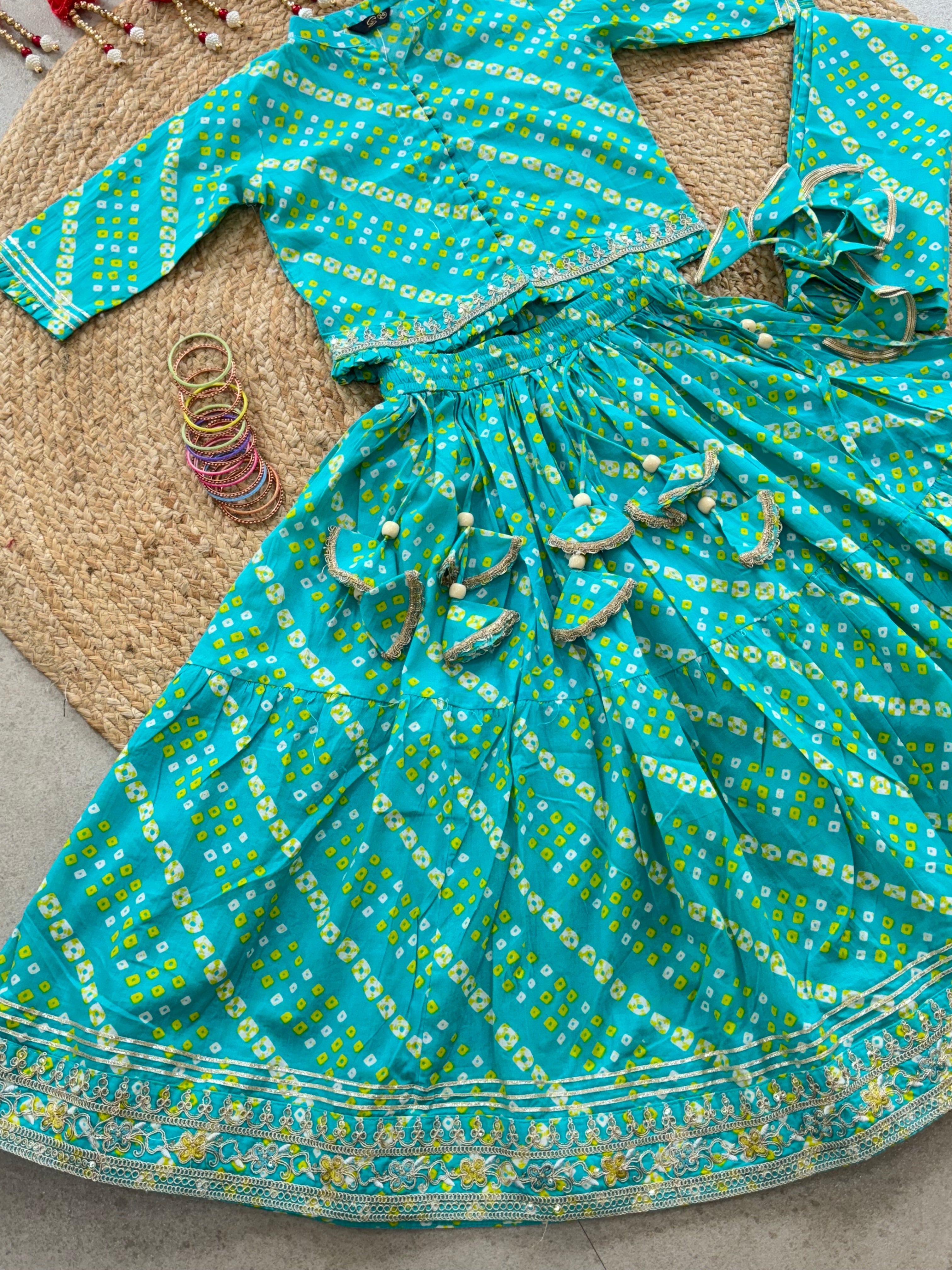 LEHENGA CHOLI DUPATTA SET ( 5 to 11 years)