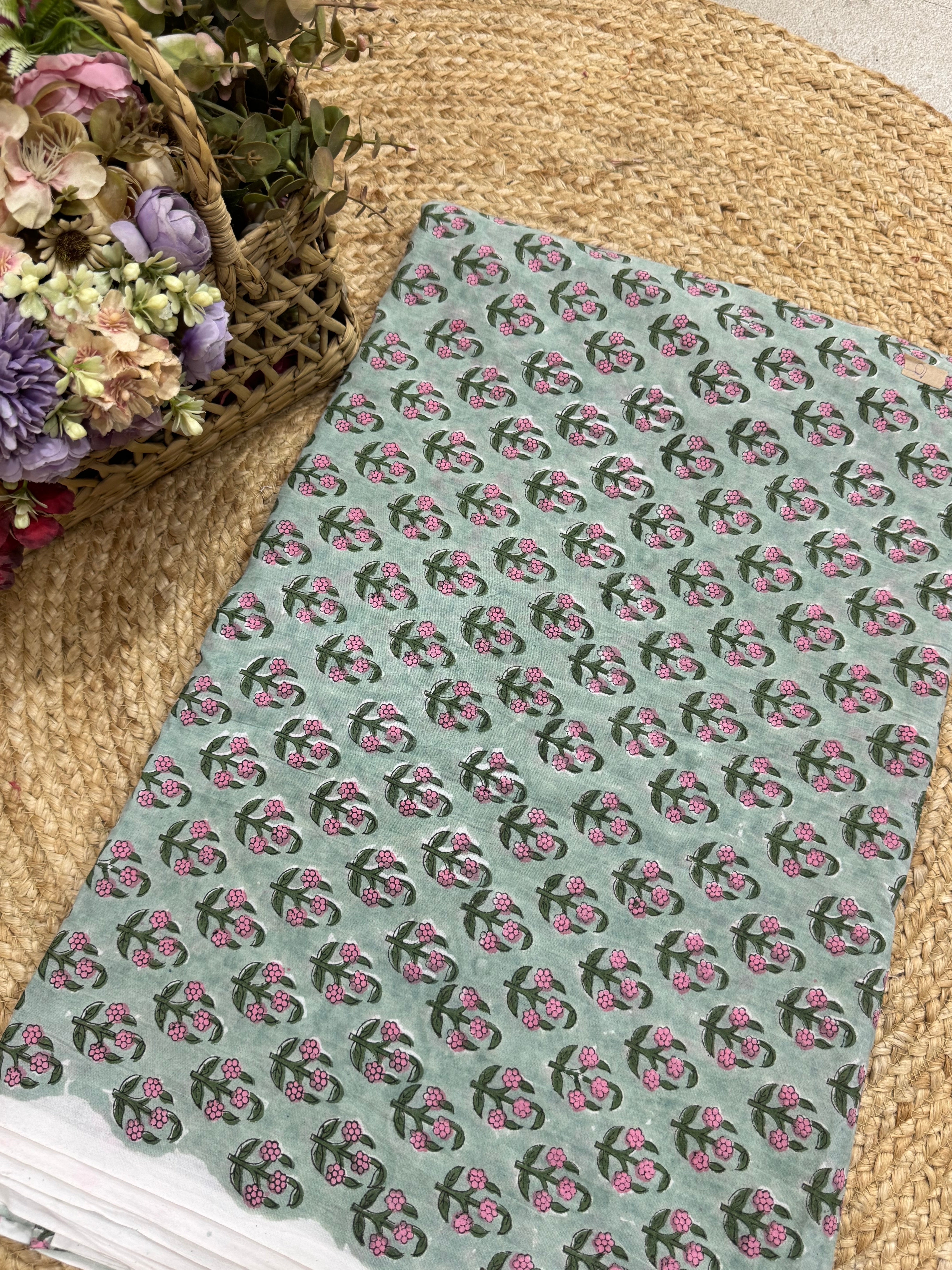 HAND BLOCK PRINTED COTTON FABRIC