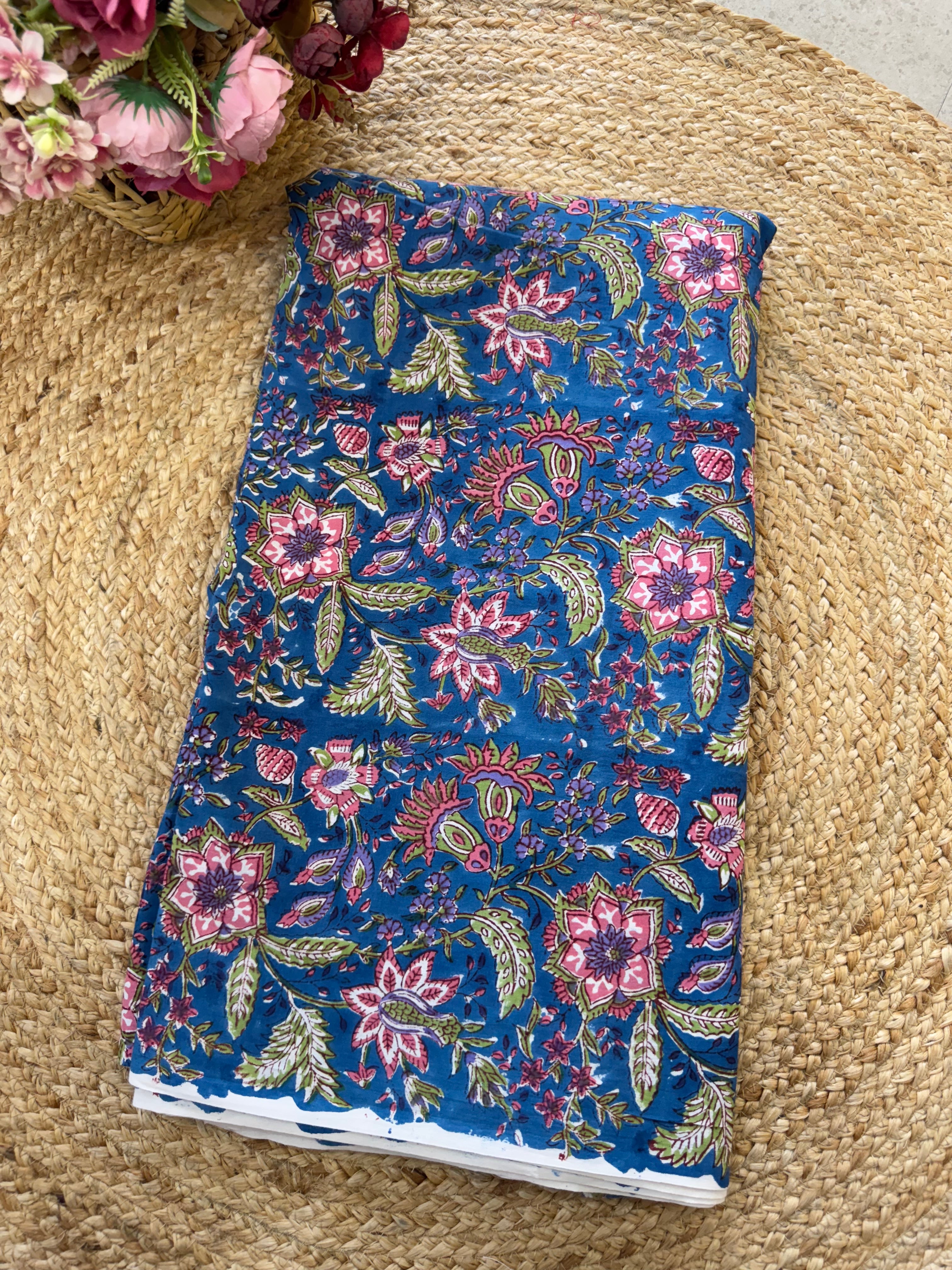 HAND BLOCK PRINTED COTTON FABRIC