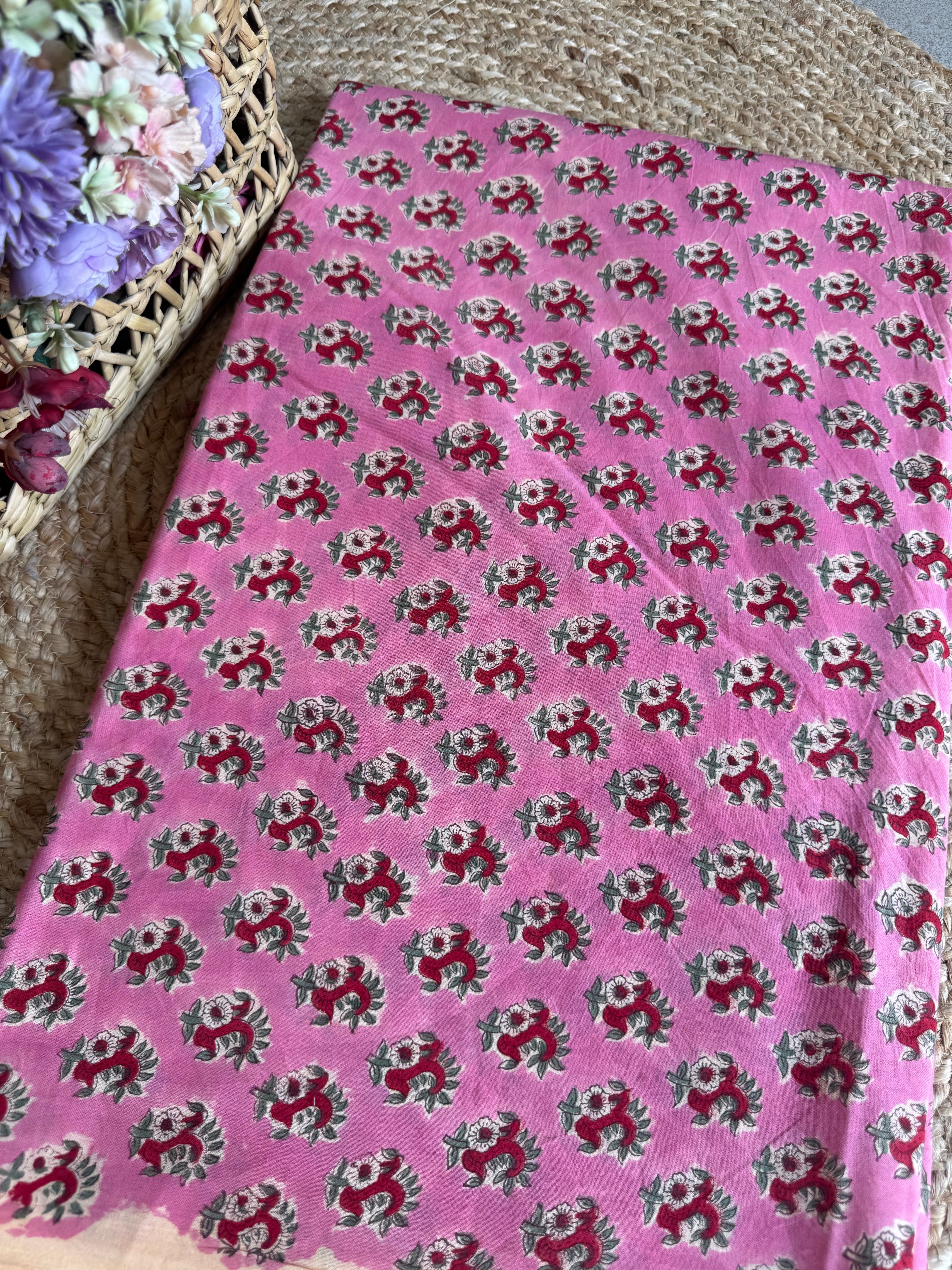 HAND BLOCK PRINTED COTTON FABRIC