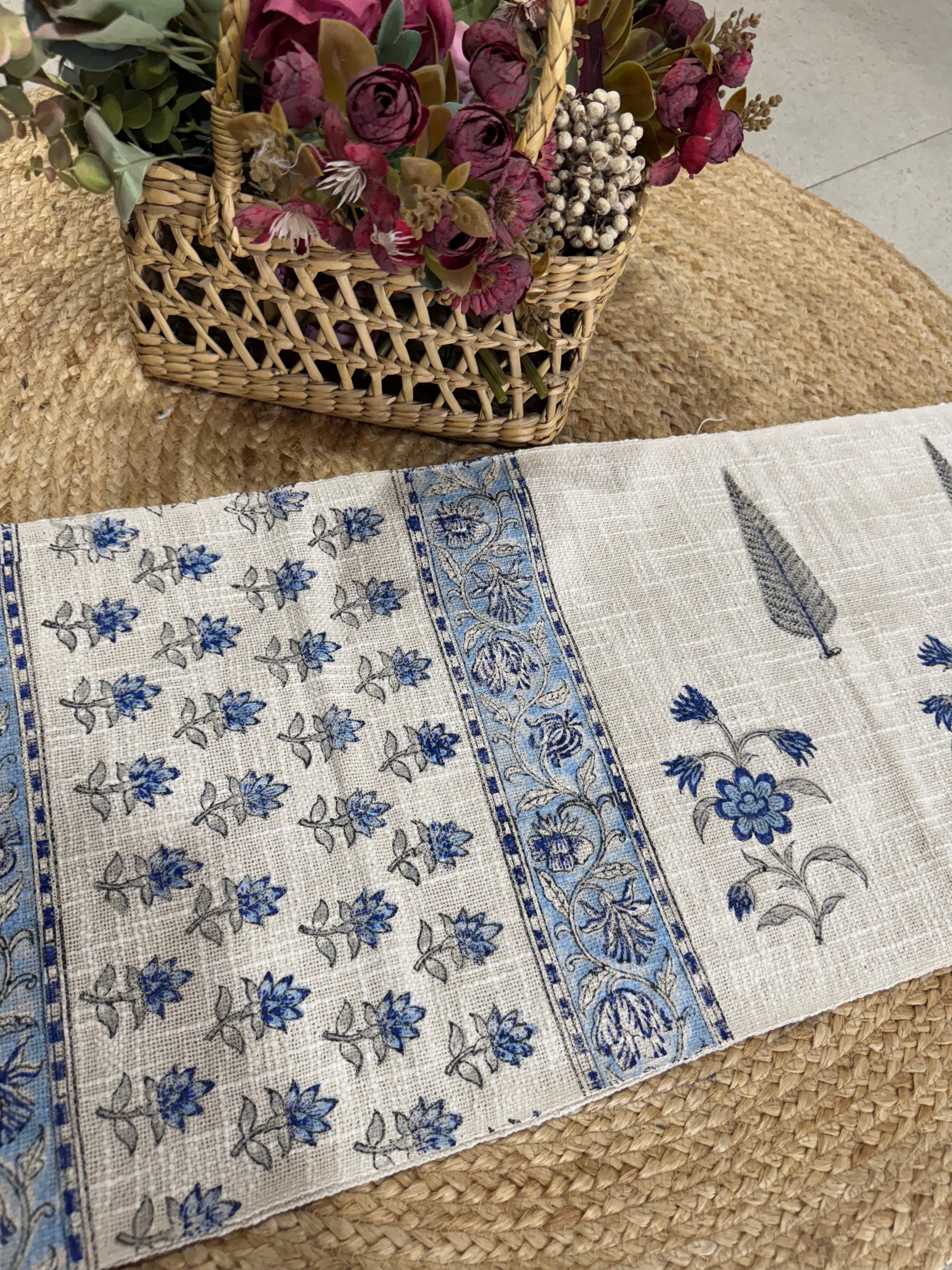 HAND BLOCK PRINTED TABLE RUNNER