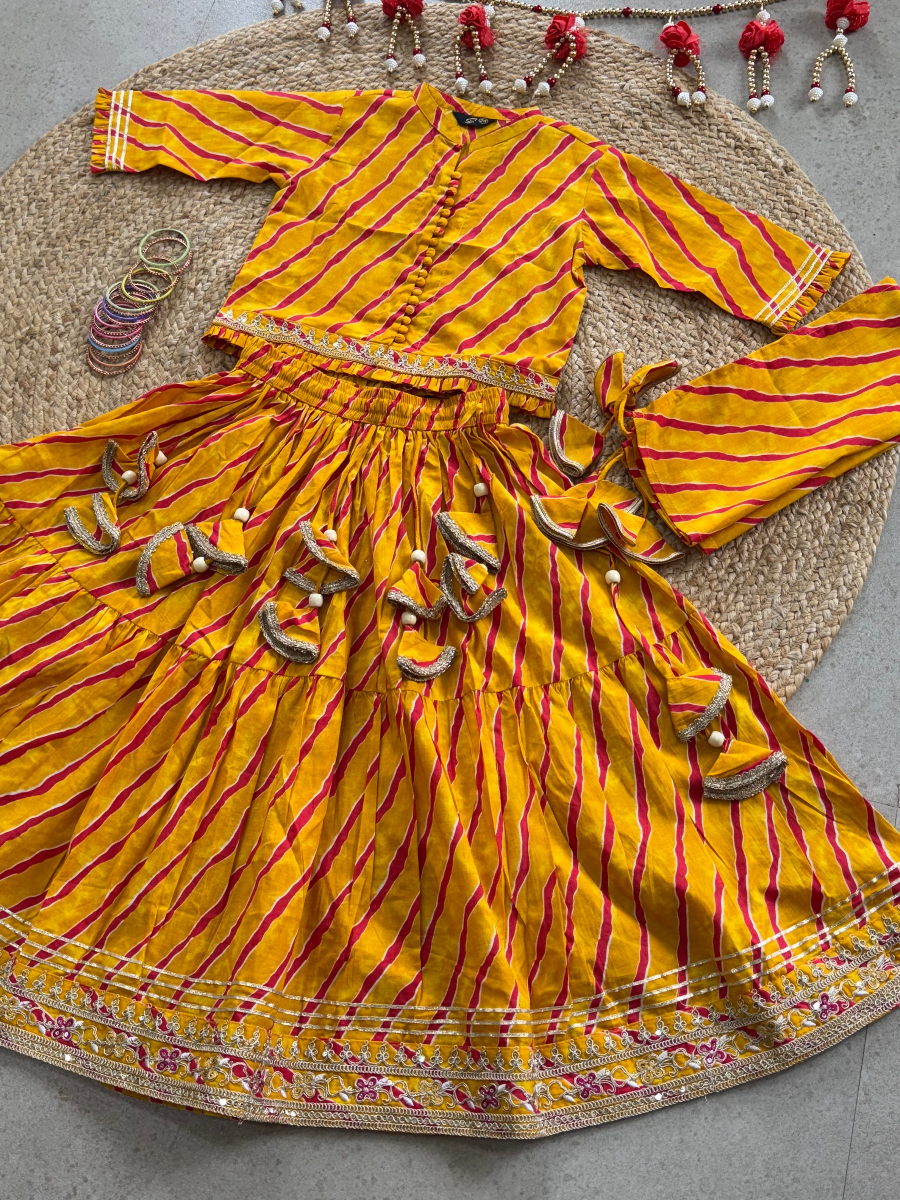LEHENGA CHOLI DUPATTA SET ( 5 to 11 years)