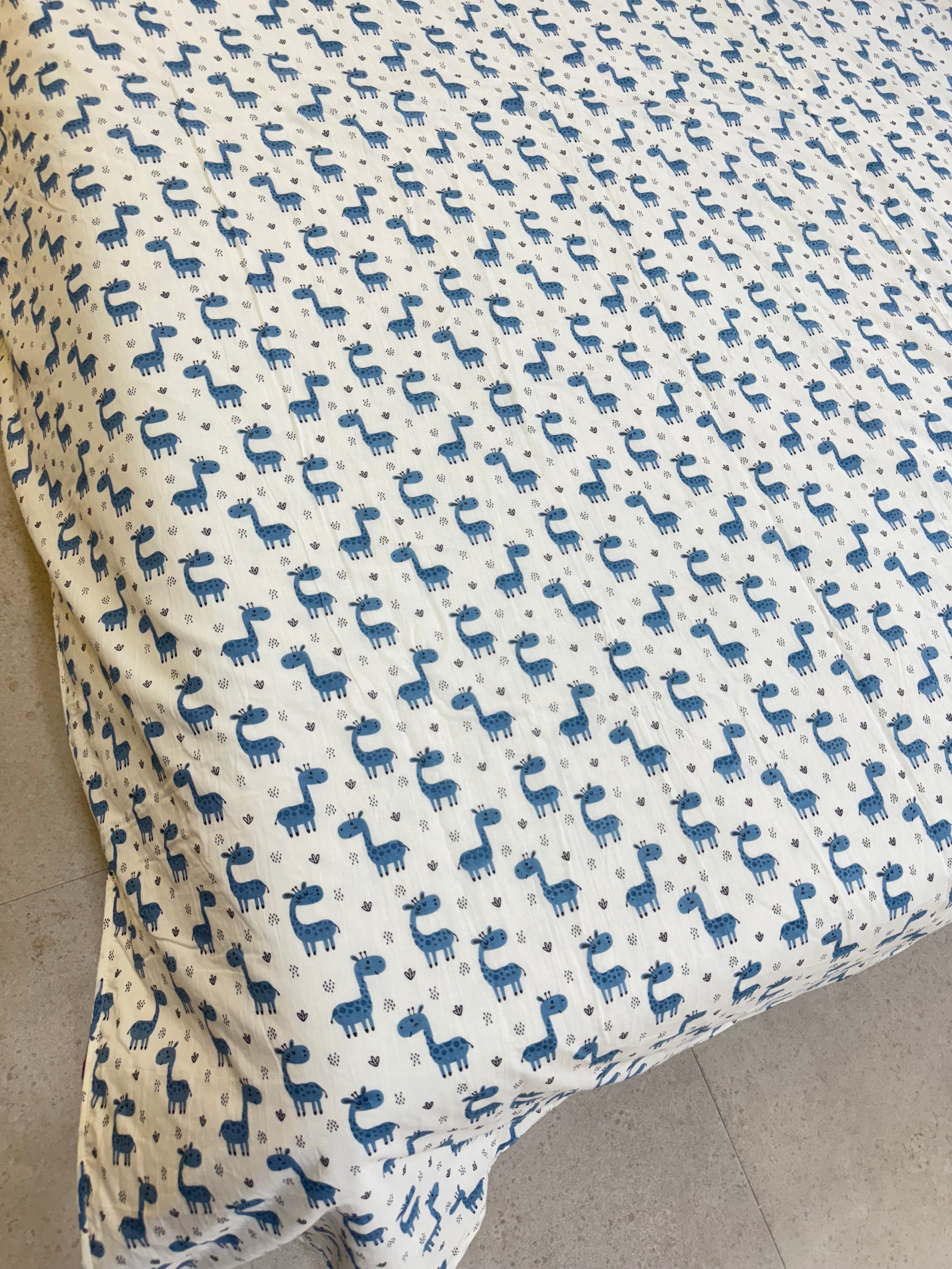 REVERSIBLE MULMUL DOHAR - 60 by 90 Inches