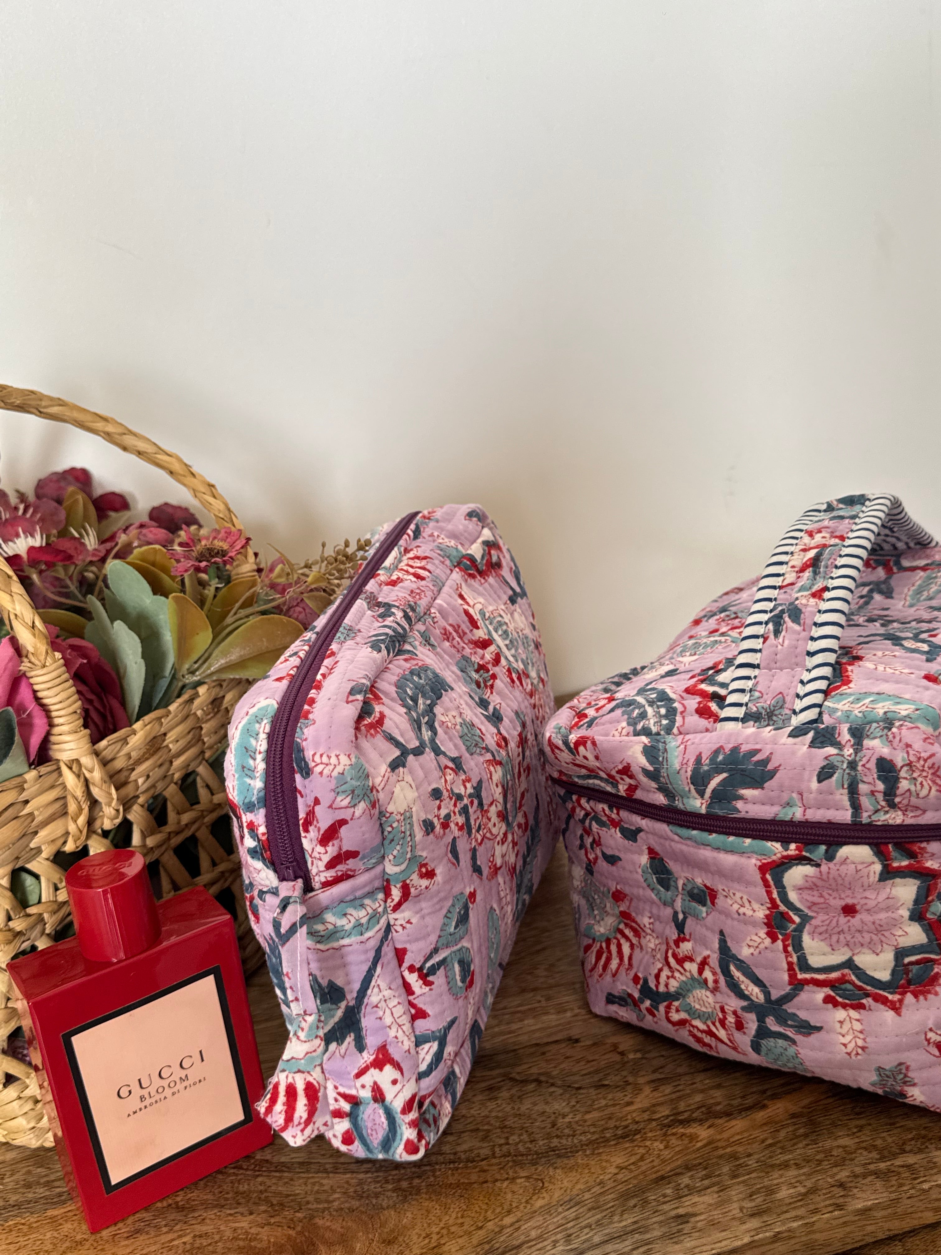 VANITY BAG & TRAVEL POUCH COMBO SET