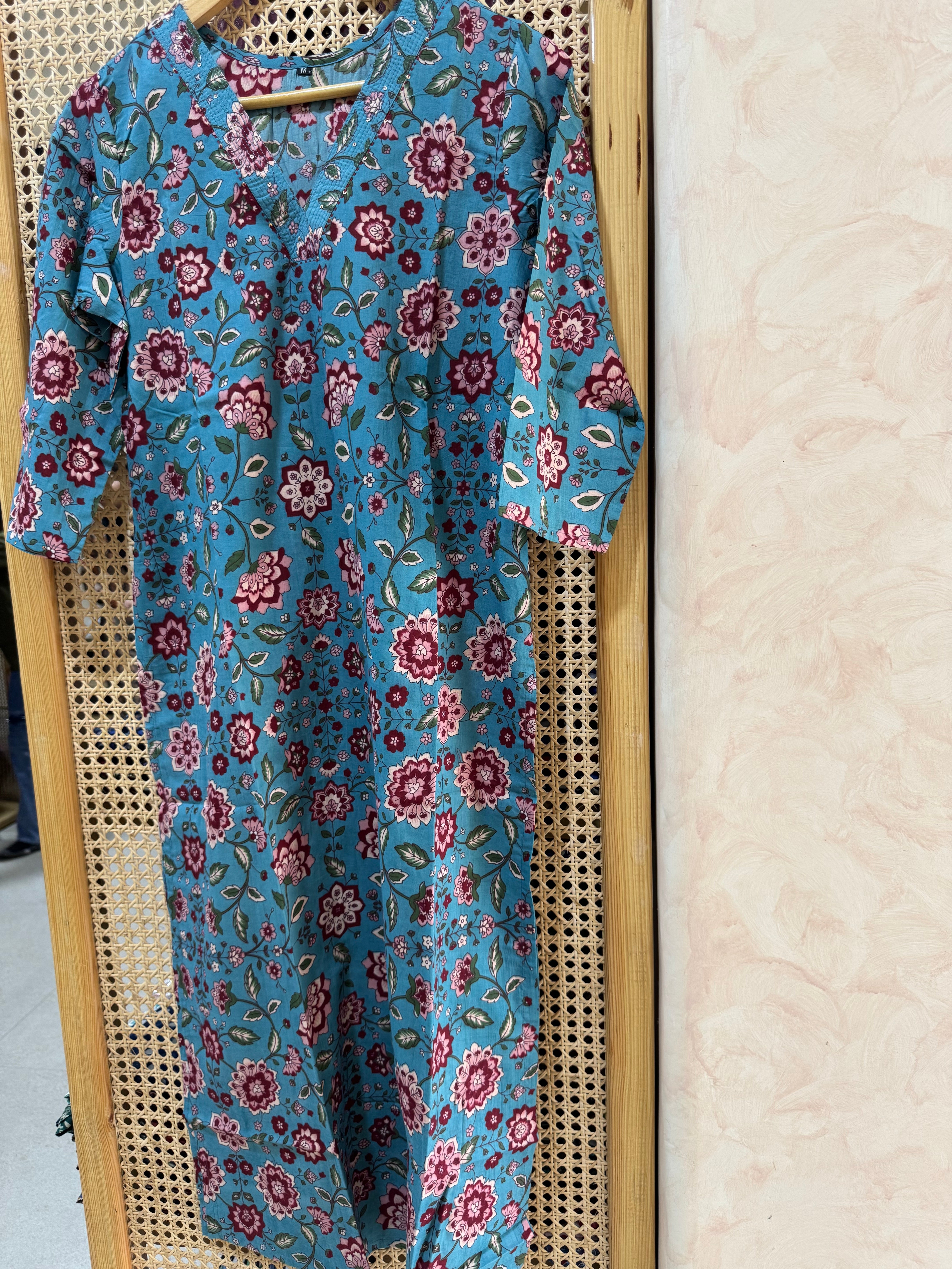 PURE COTTON STRAIGHT KURTA